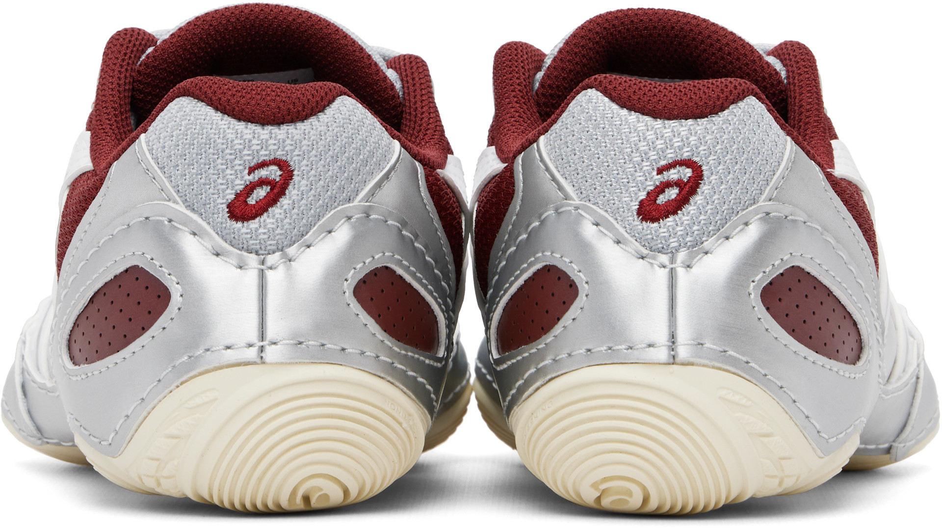 ASICS - Baskets Hypersync argenté et bourgogne