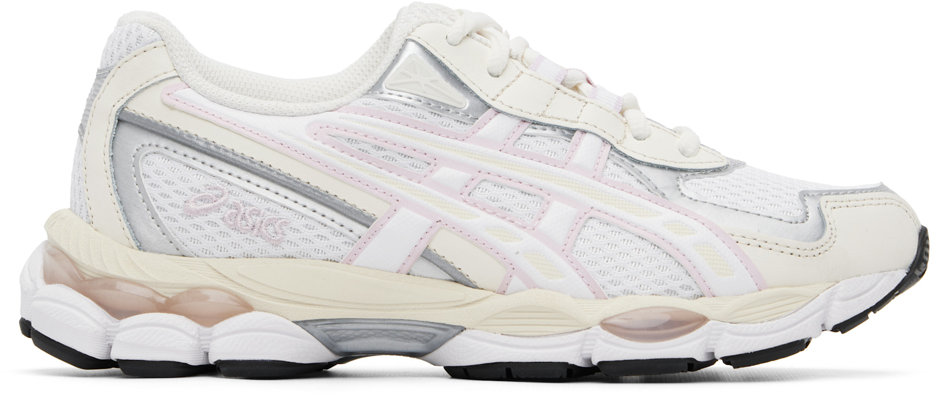 ASICS: White & Pink GEL-NYC 2055 Sneakers | SSENSE Canada