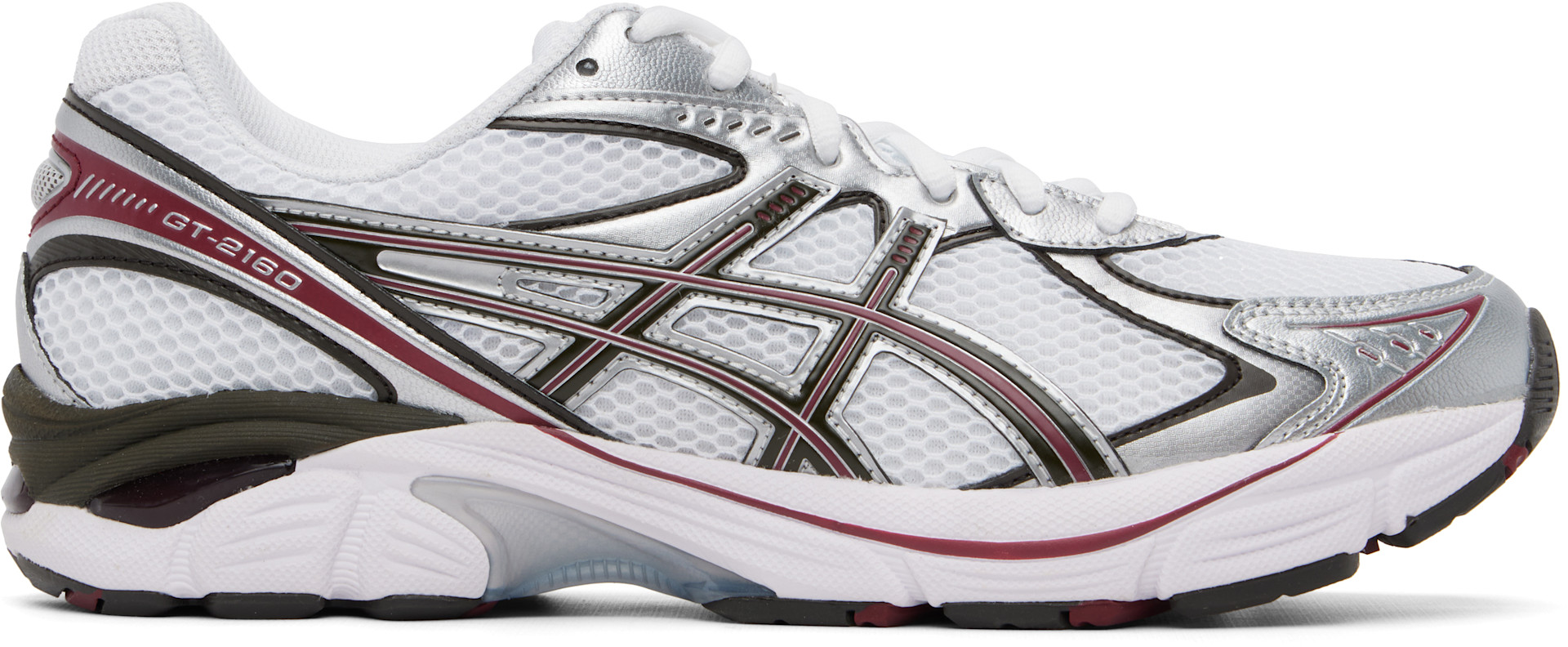 ASICS: White & Burgundy GT-2160 Sneakers | SSENSE Canada