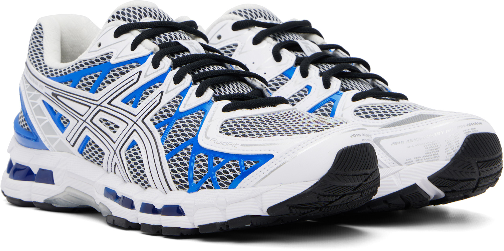 ASICS: Blue & White Gel-Kayano 20 Sneakers | SSENSE