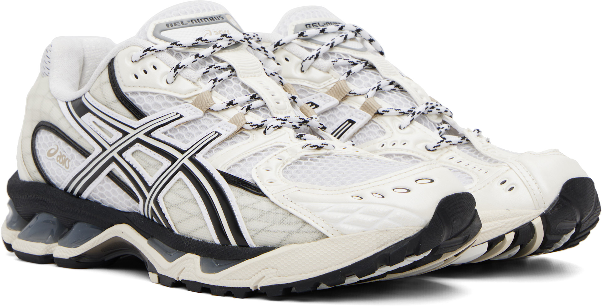 ASICS: オフホワイト＆ネイビー Gel-Nimbus 10.1 スニーカー | SSENSE 日本