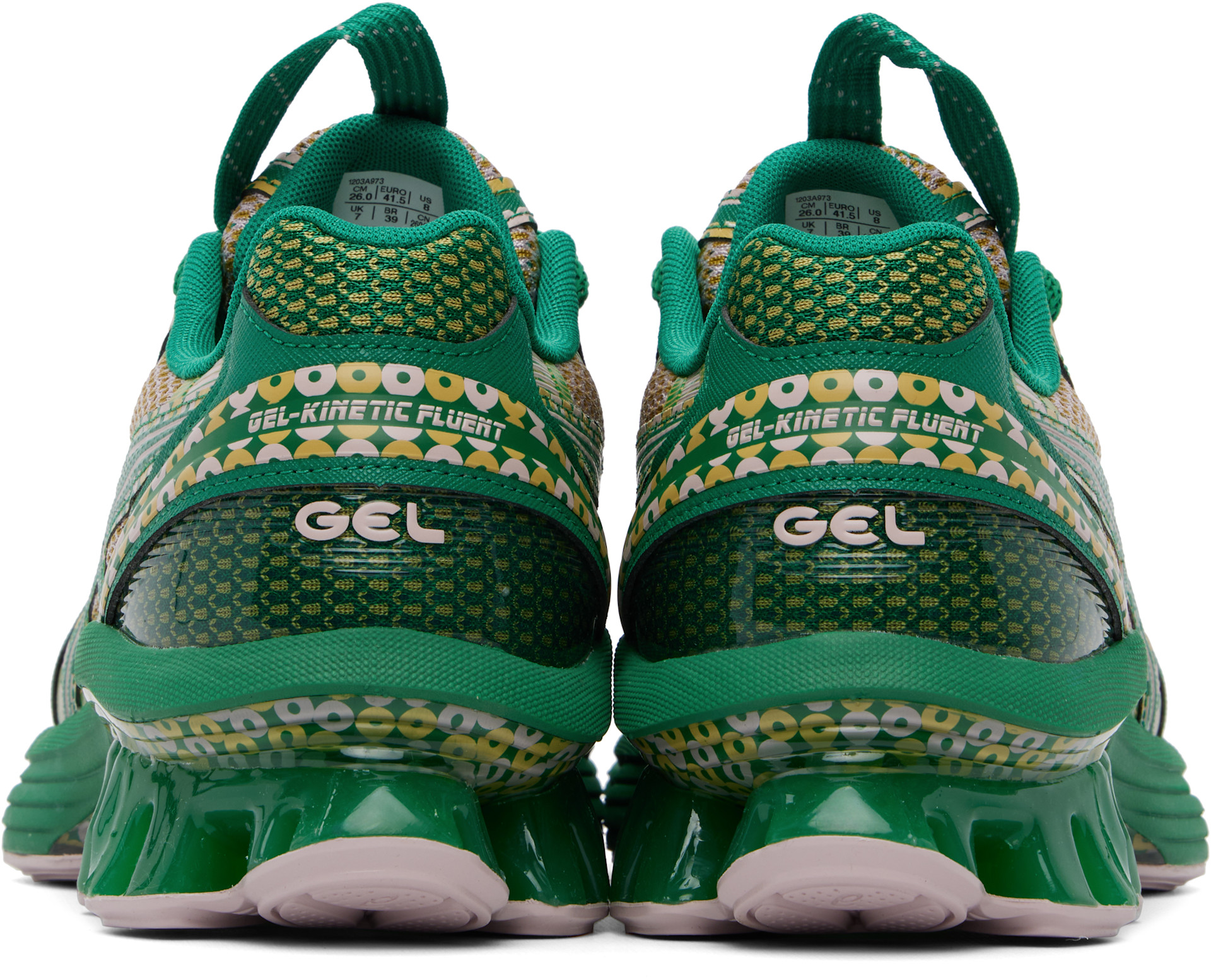 ASICS: Green Kiko Kostadinov Edition US7-S Gel-Kinetic Fluent