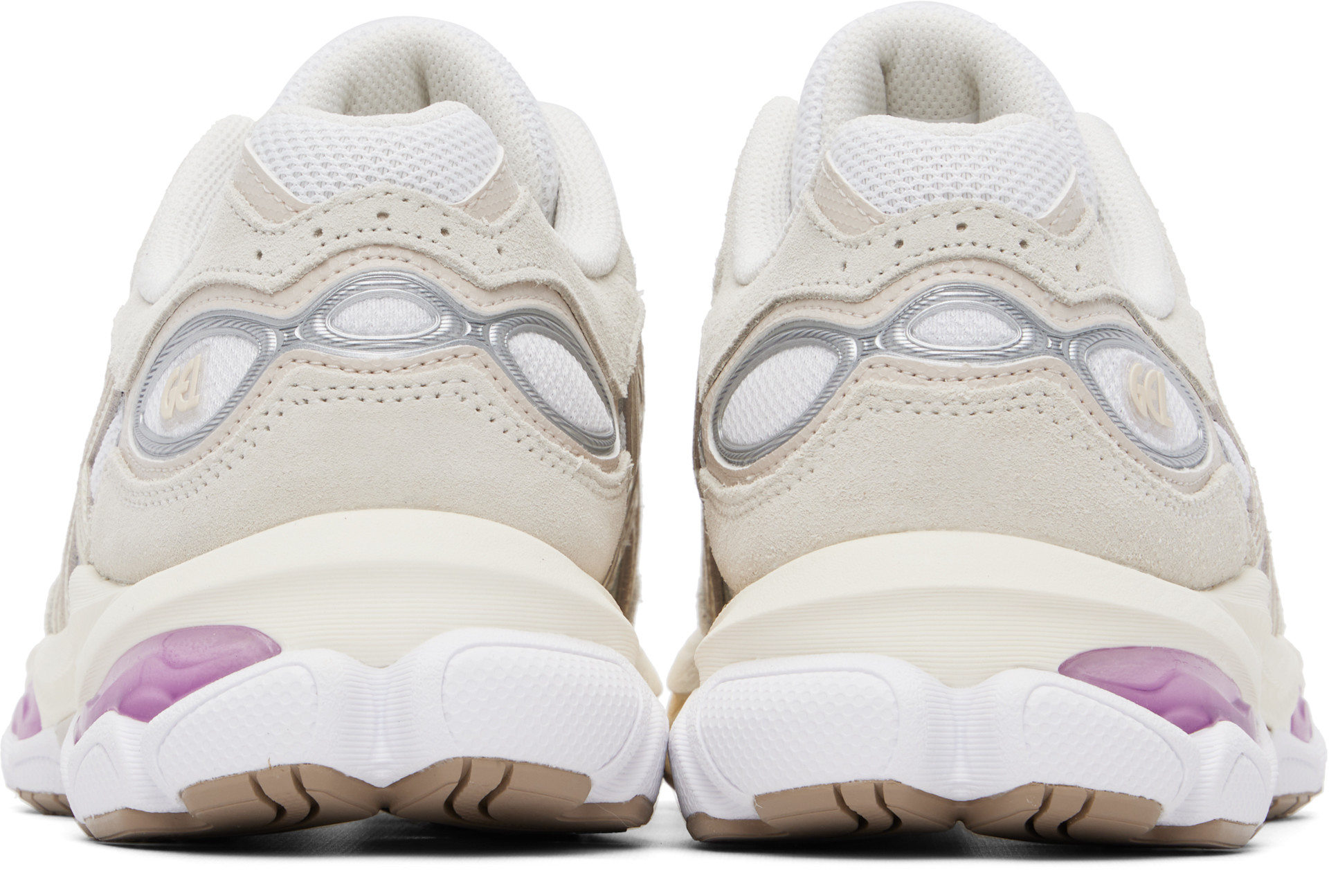 ASICS: Off-White & Pink Gel-NYC 2.0 Sneakers | SSENSE