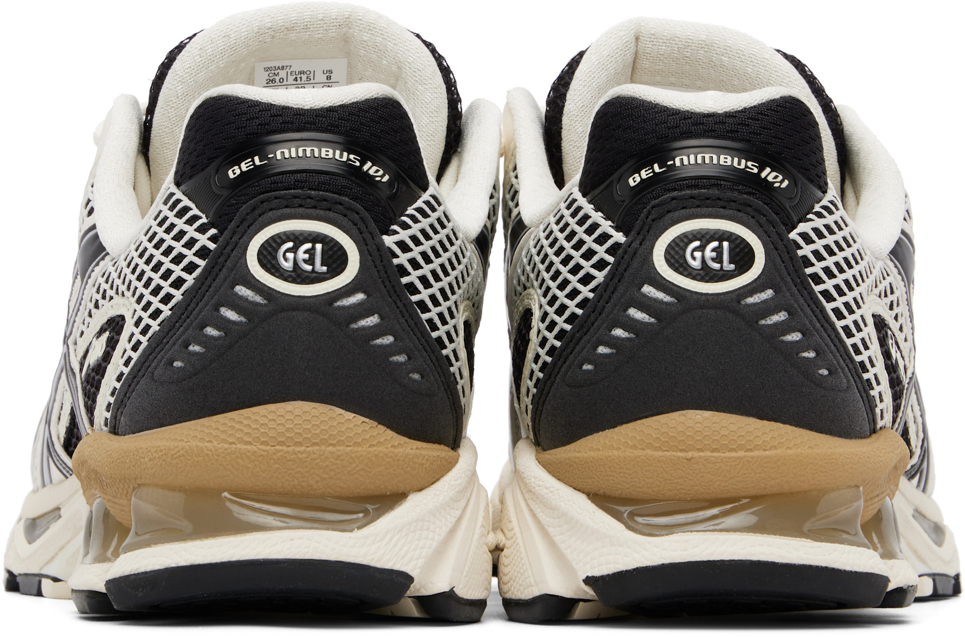 ASICS: Black & Off-White Gel-Nimbus 10.1 Sneakers | SSENSE