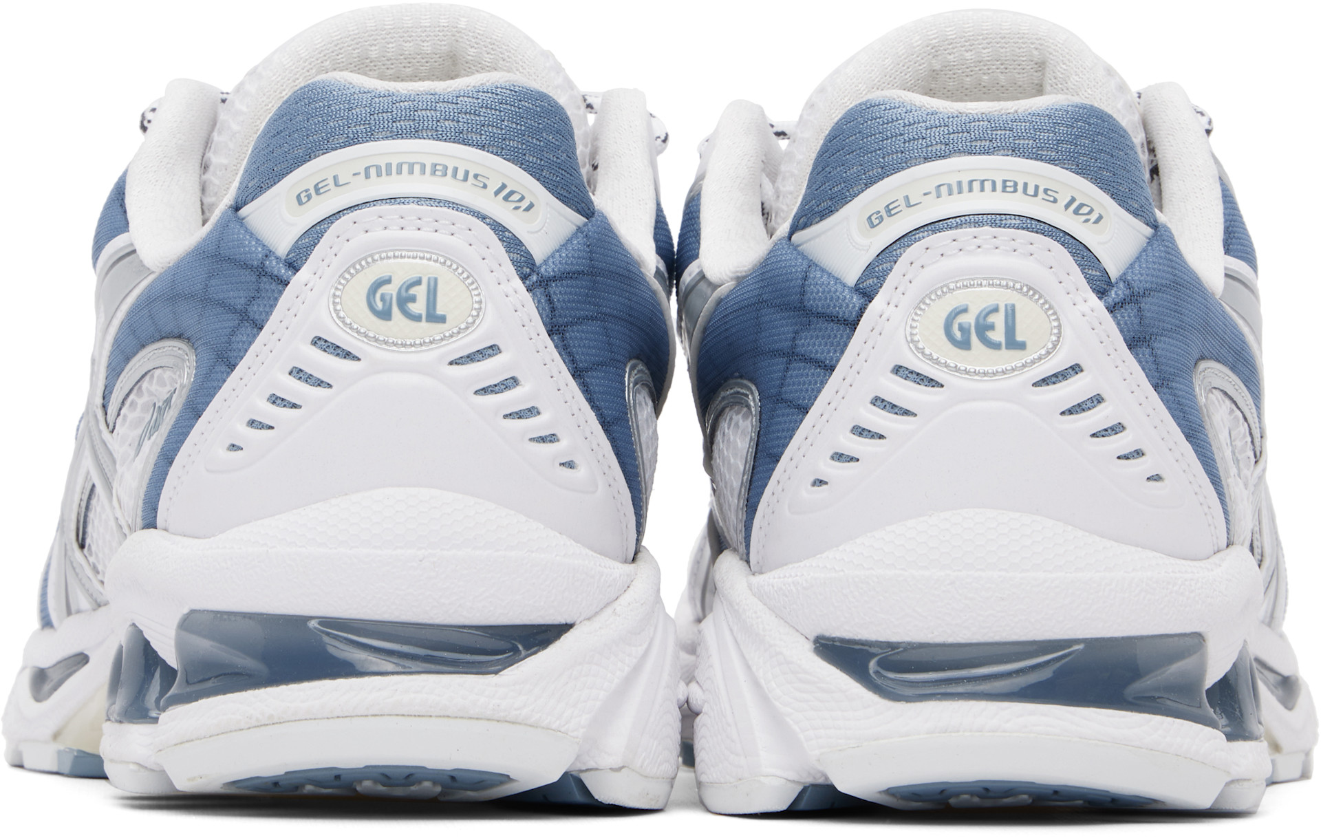 ASICS: ホワイト＆ブルー Gel-Nimbus 10.1 スニーカー | SSENSE 日本