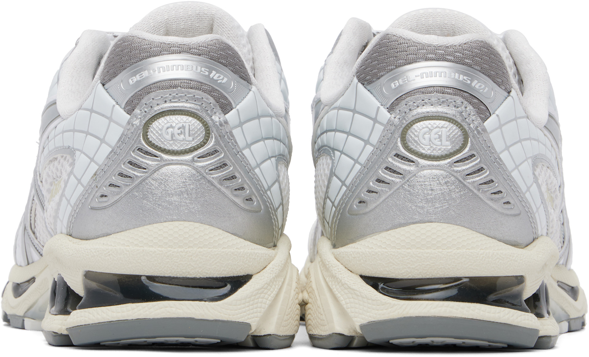 ASICS - White & Gray Gel-Nimbus 10.1 Sneakers