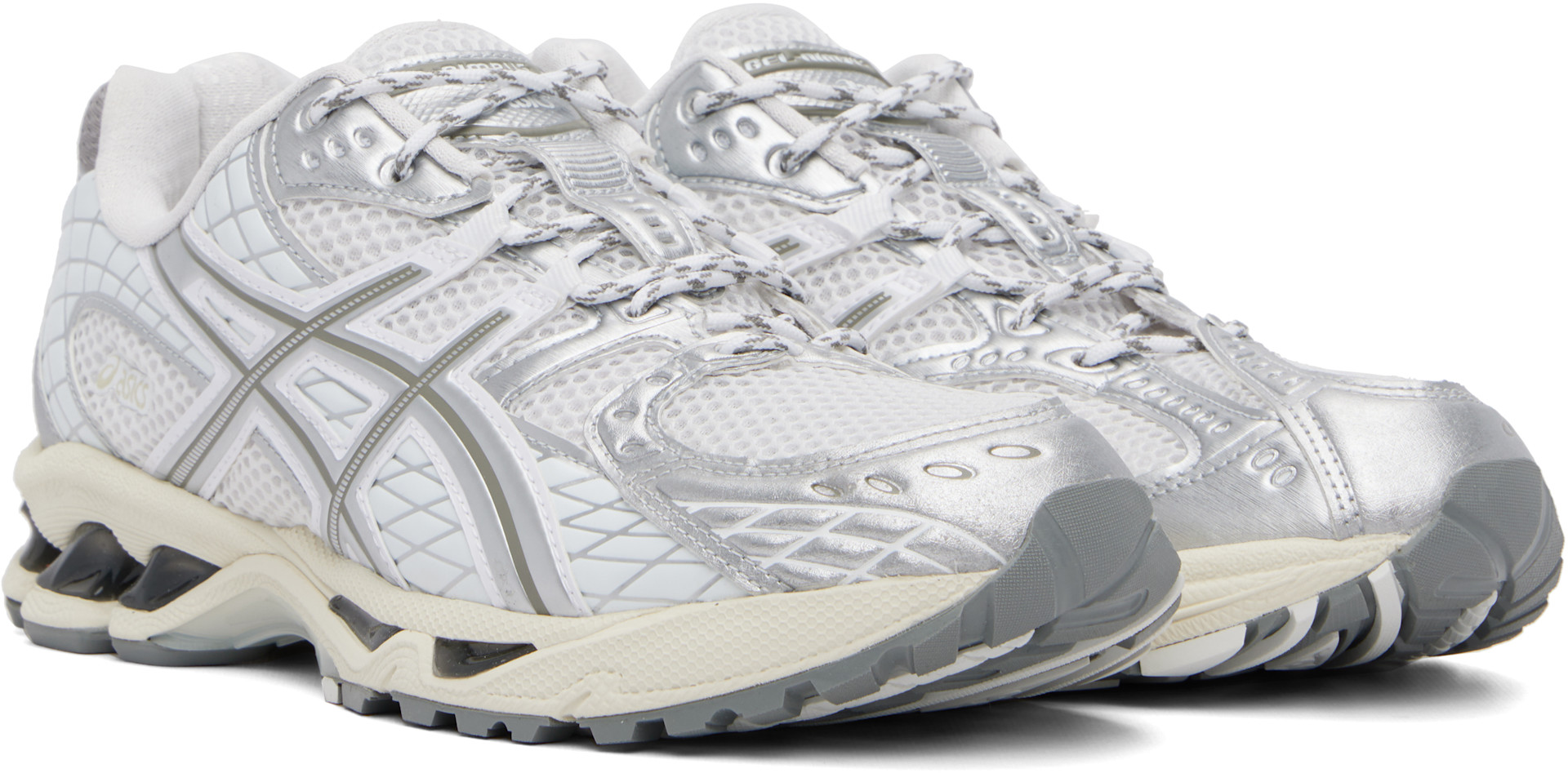 ASICS - White & Gray Gel-Nimbus 10.1 Sneakers