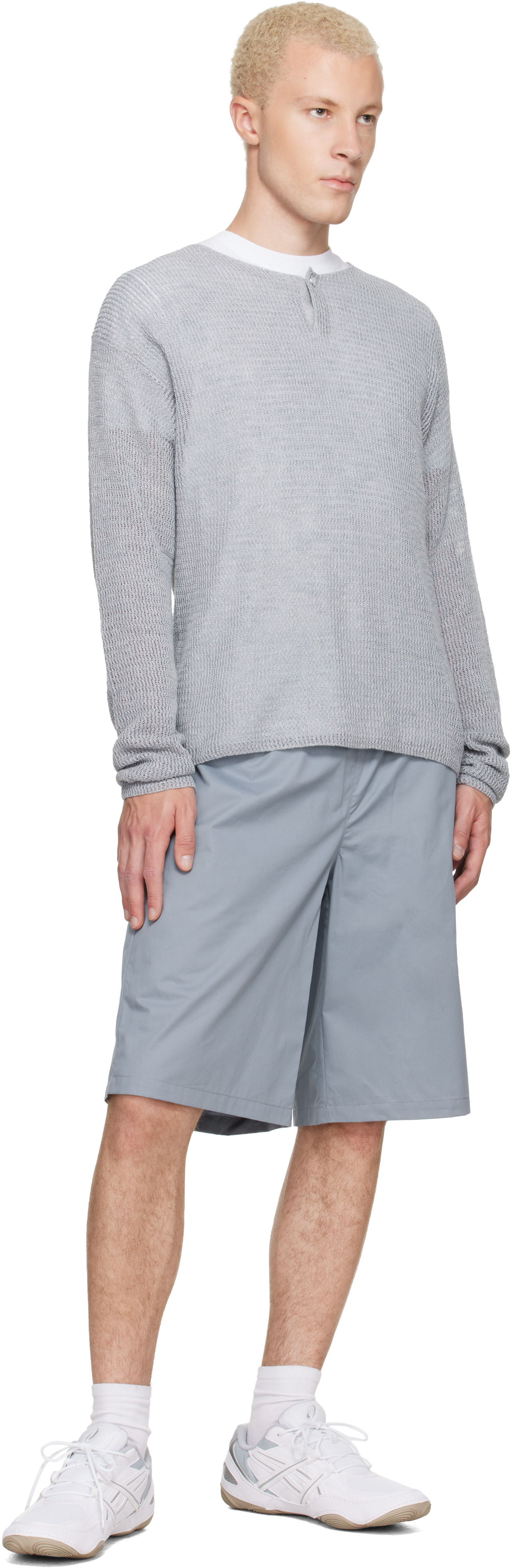 ASICS - Baskets Hypersync blanc et gris