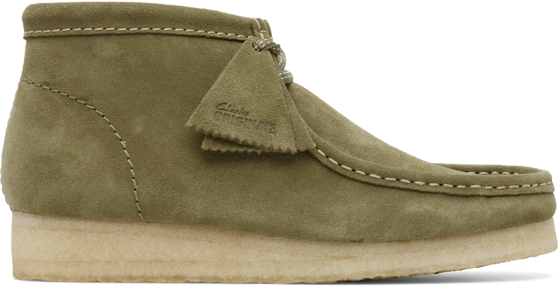 Clarks Originals: カーキ ワラビーブーツ | SSENSE 日本