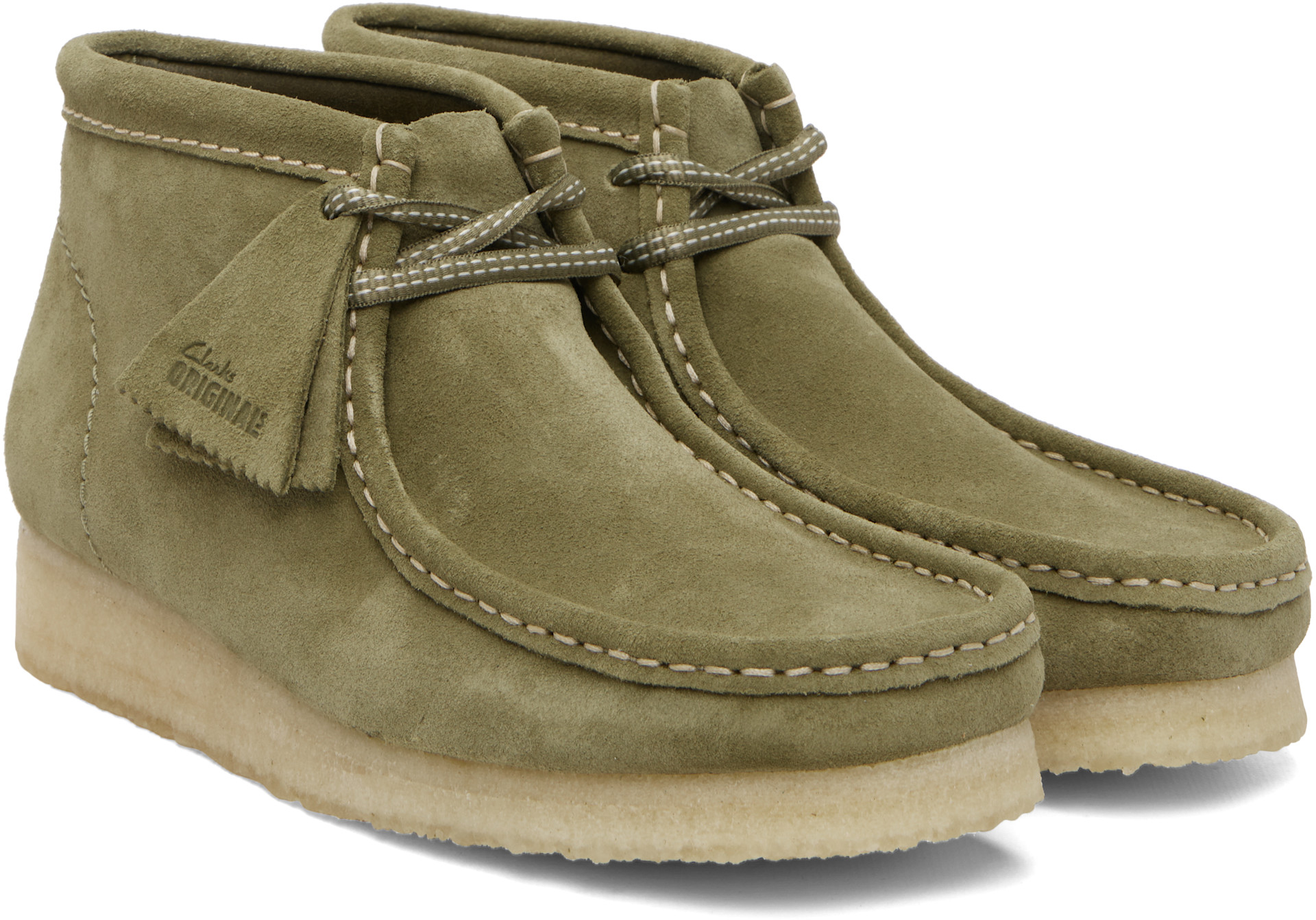 Clarks Originals: カーキ ワラビーブーツ | SSENSE 日本