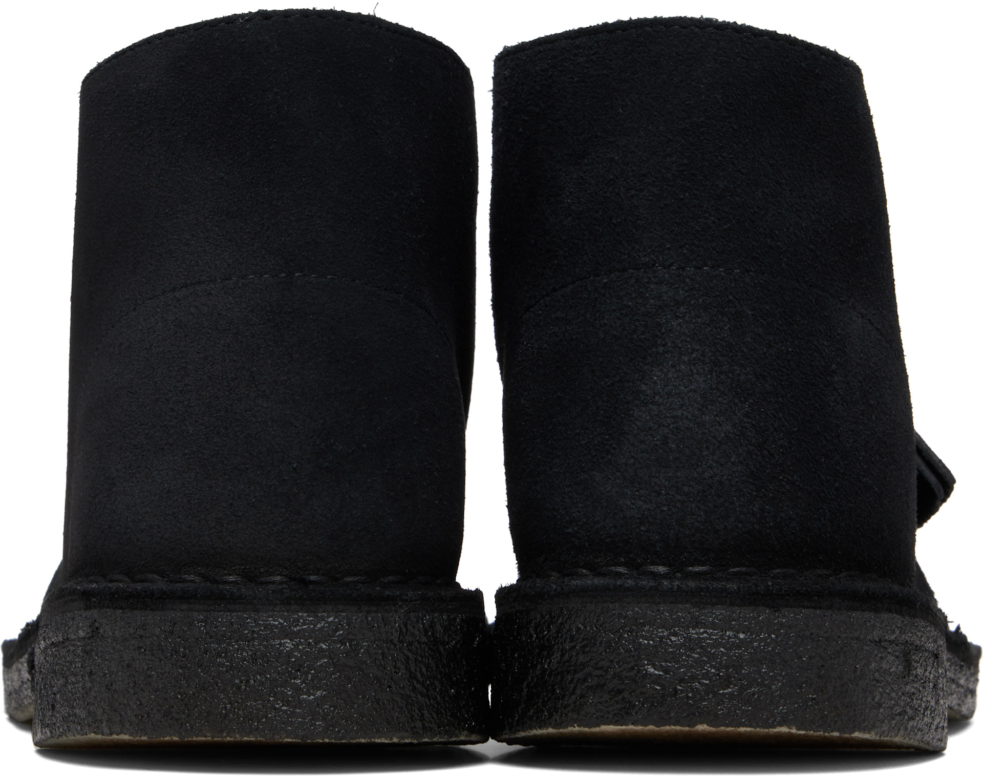 Clarks Originals: ブラック スエード デザートブーツ | SSENSE 日本