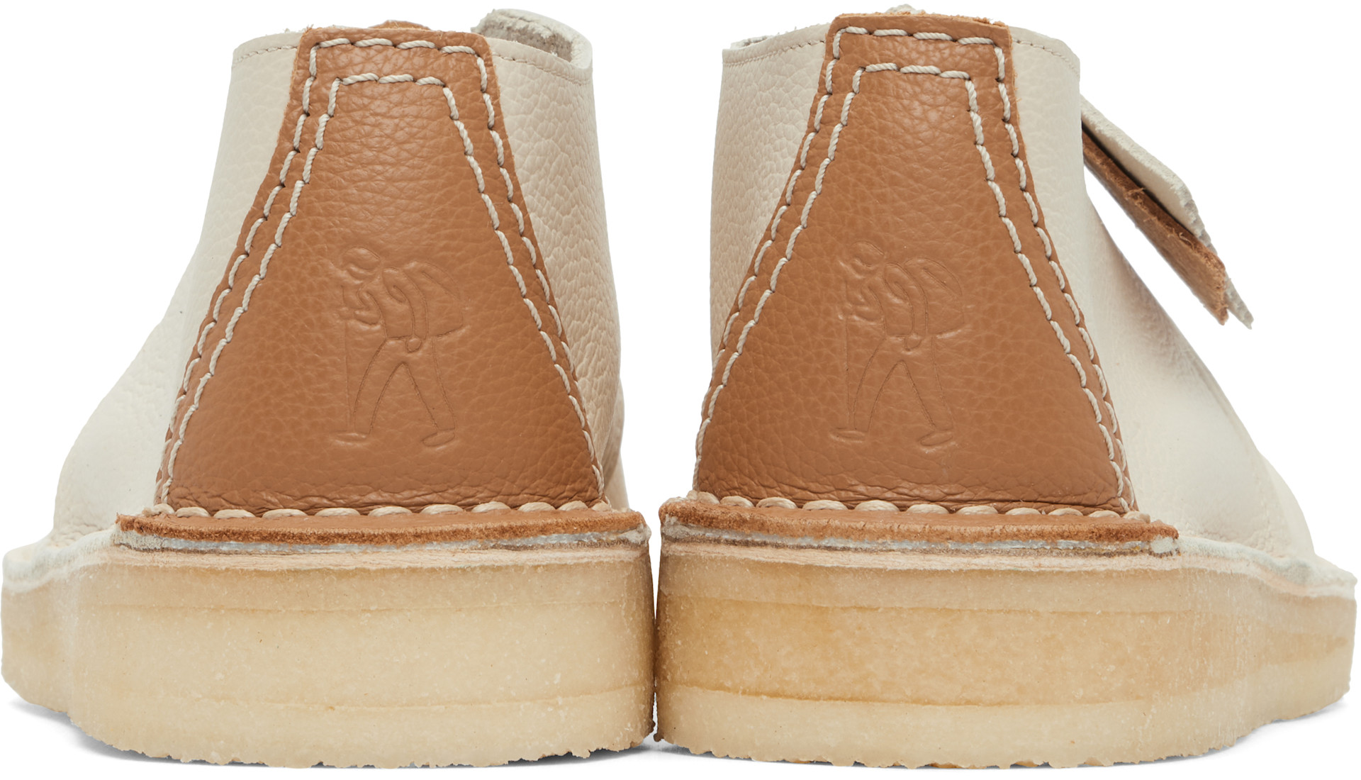 Clarks Originals: Off-White Desert Trek Derbys | SSENSE