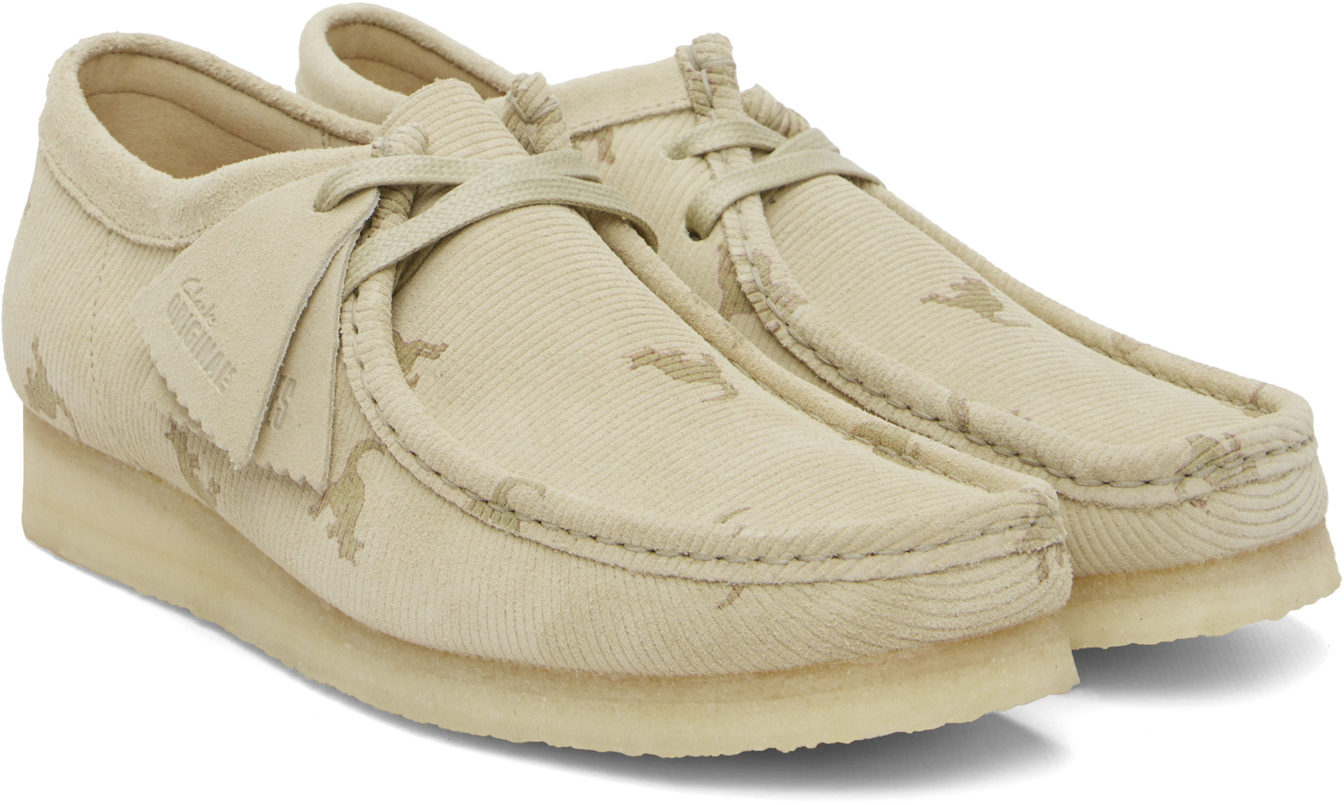 極美品⭐︎CLARKS ORIGINALS ワラビー【ベージュ】 Clarks Originals: ベージュ ワラビー | SSENSE 日本