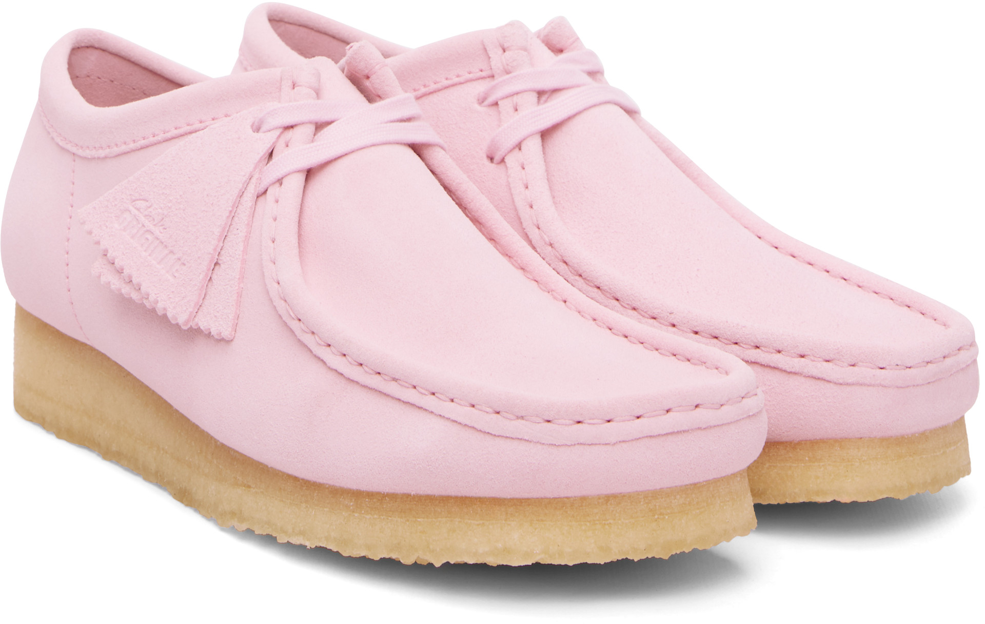 Clarks Originals: Pink Wallabee Derbys | SSENSE