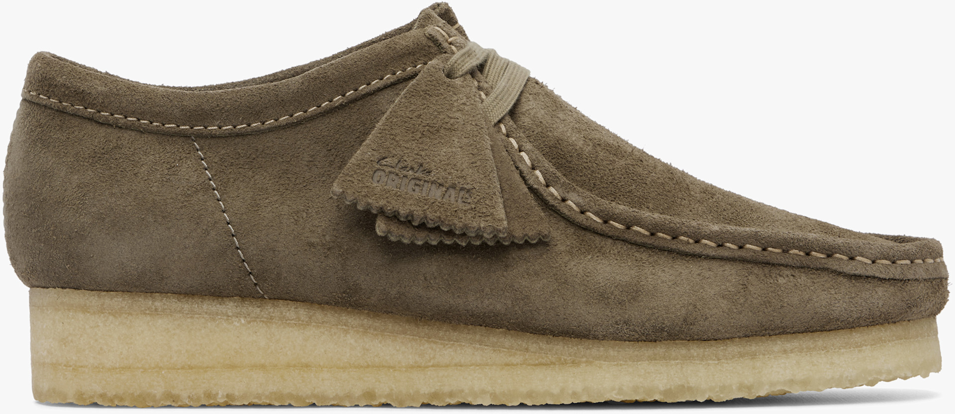 Clarks Originals: Gray Wallabee Derbys | SSENSE