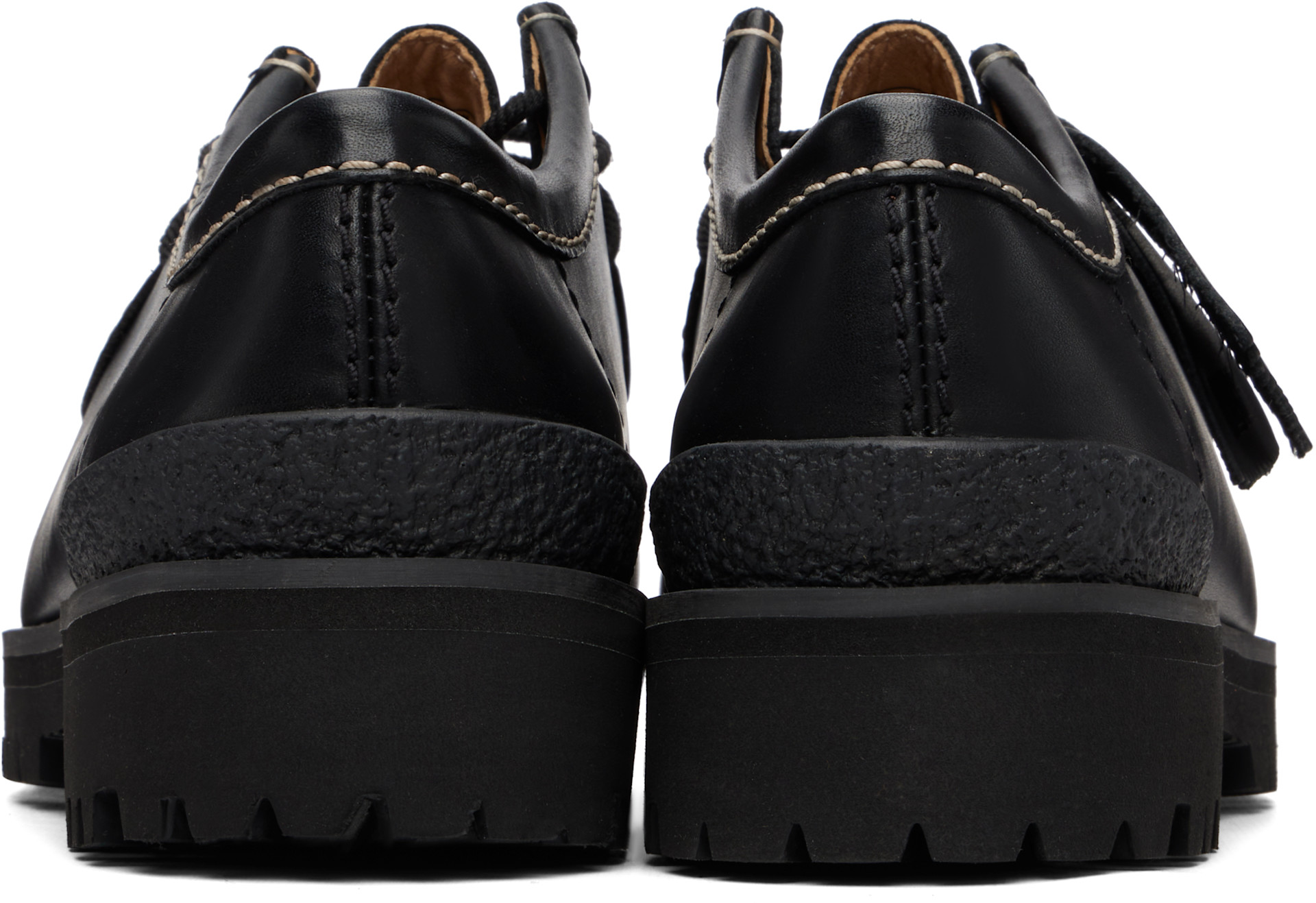 Clarks Originals: Black Walla Yukoner Derbys | SSENSE