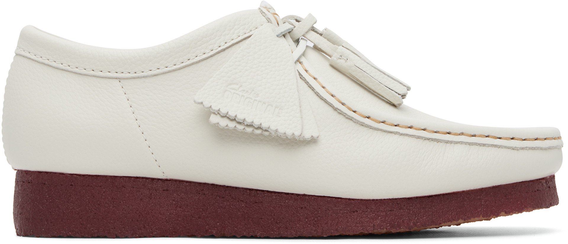 Clarks Originals: White Wallabee Derbys | SSENSE