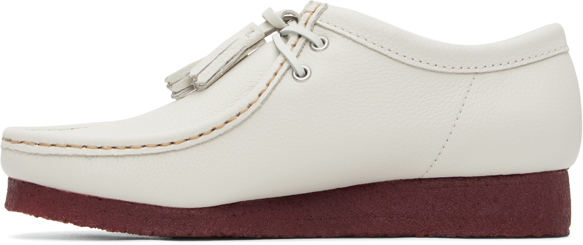 Clarks Originals: White Wallabee Derbys | SSENSE