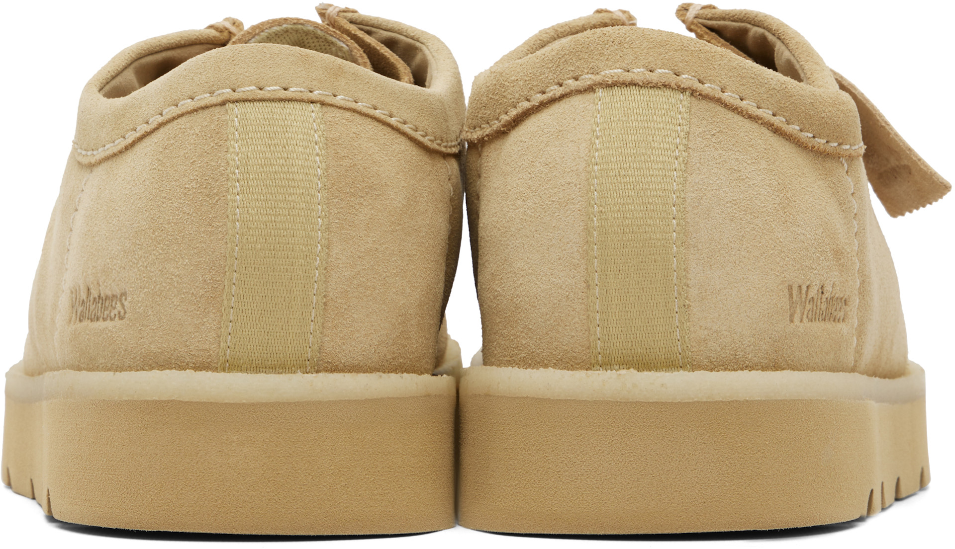 Clarks Originals: Beige Meare Wallabee Derbys | SSENSE