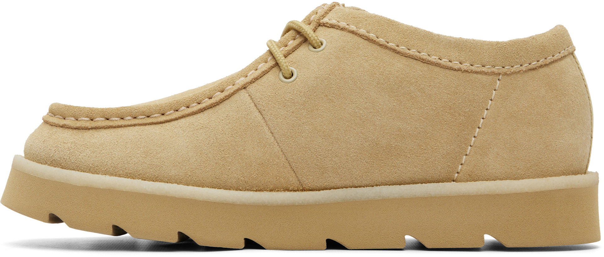 Clarks Originals: Beige Meare Wallabee Derbys | SSENSE Canada