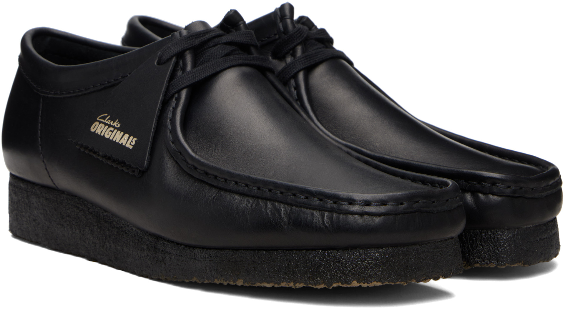 Clarks Originals: Black Wallabee Derbys | SSENSE