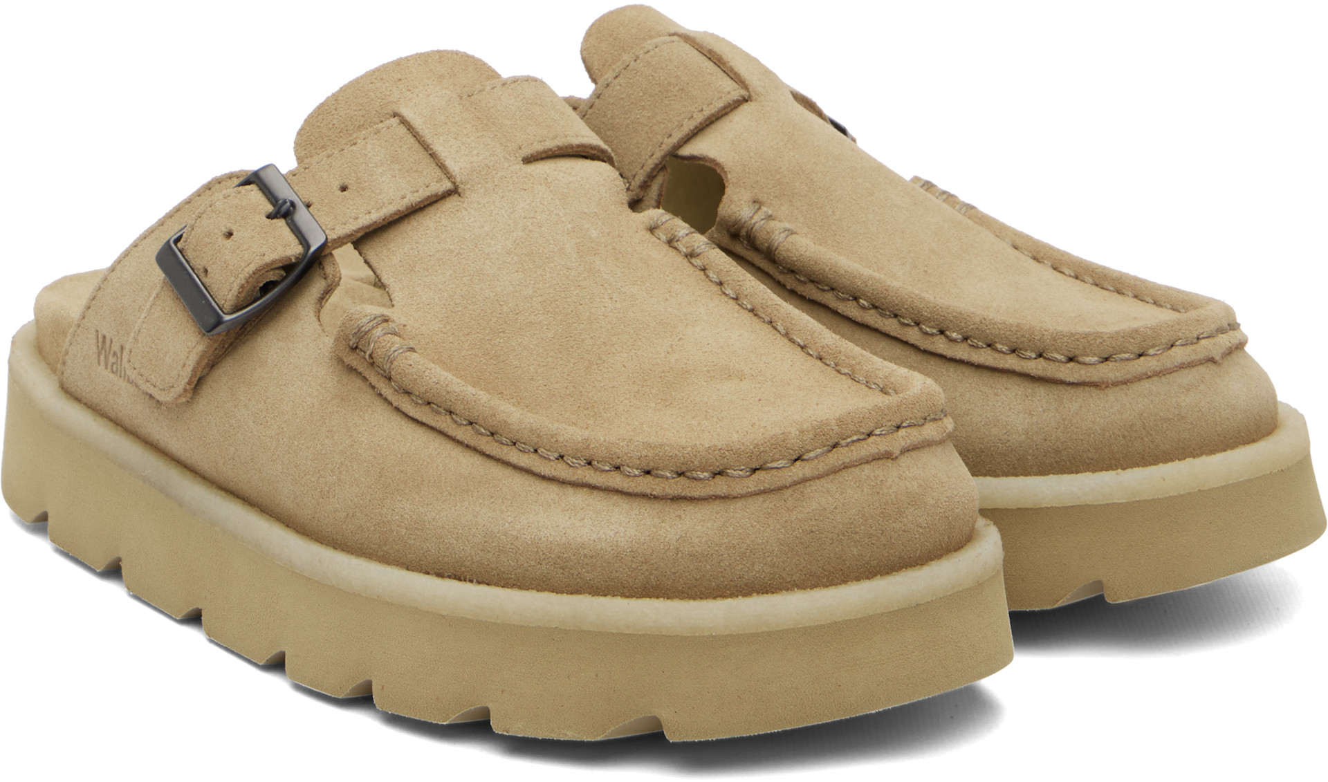 Clarks Originals: Beige Meare Moc Slip-on Loafers | SSENSE