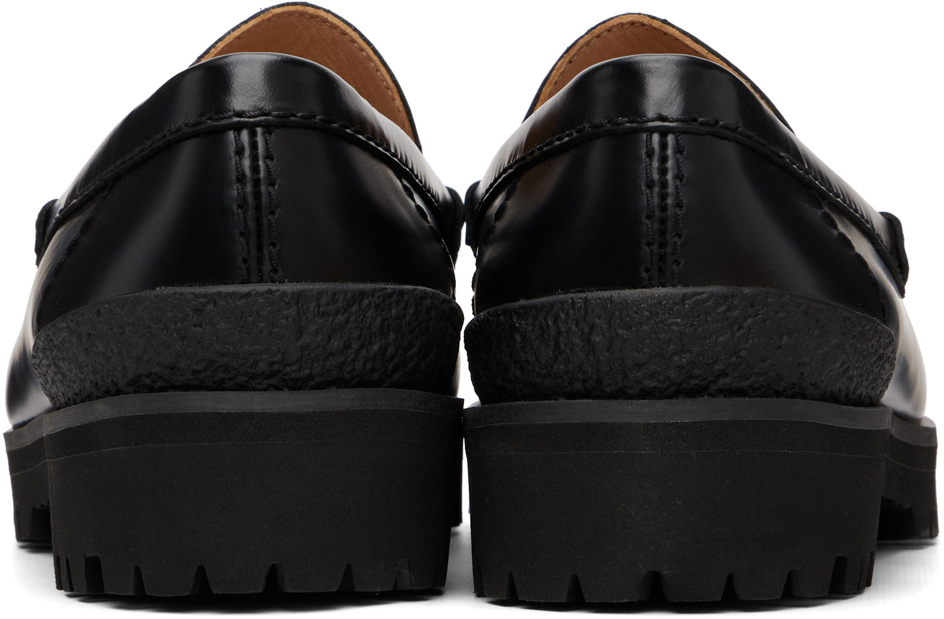 Clarks Originals: Black Yukoner Penny Loafers | SSENSE