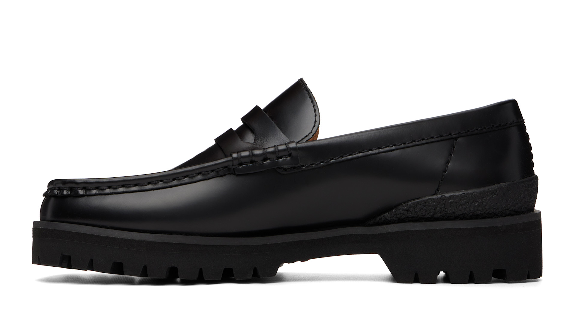 Clarks Originals: Black Yukoner Penny Loafers | SSENSE