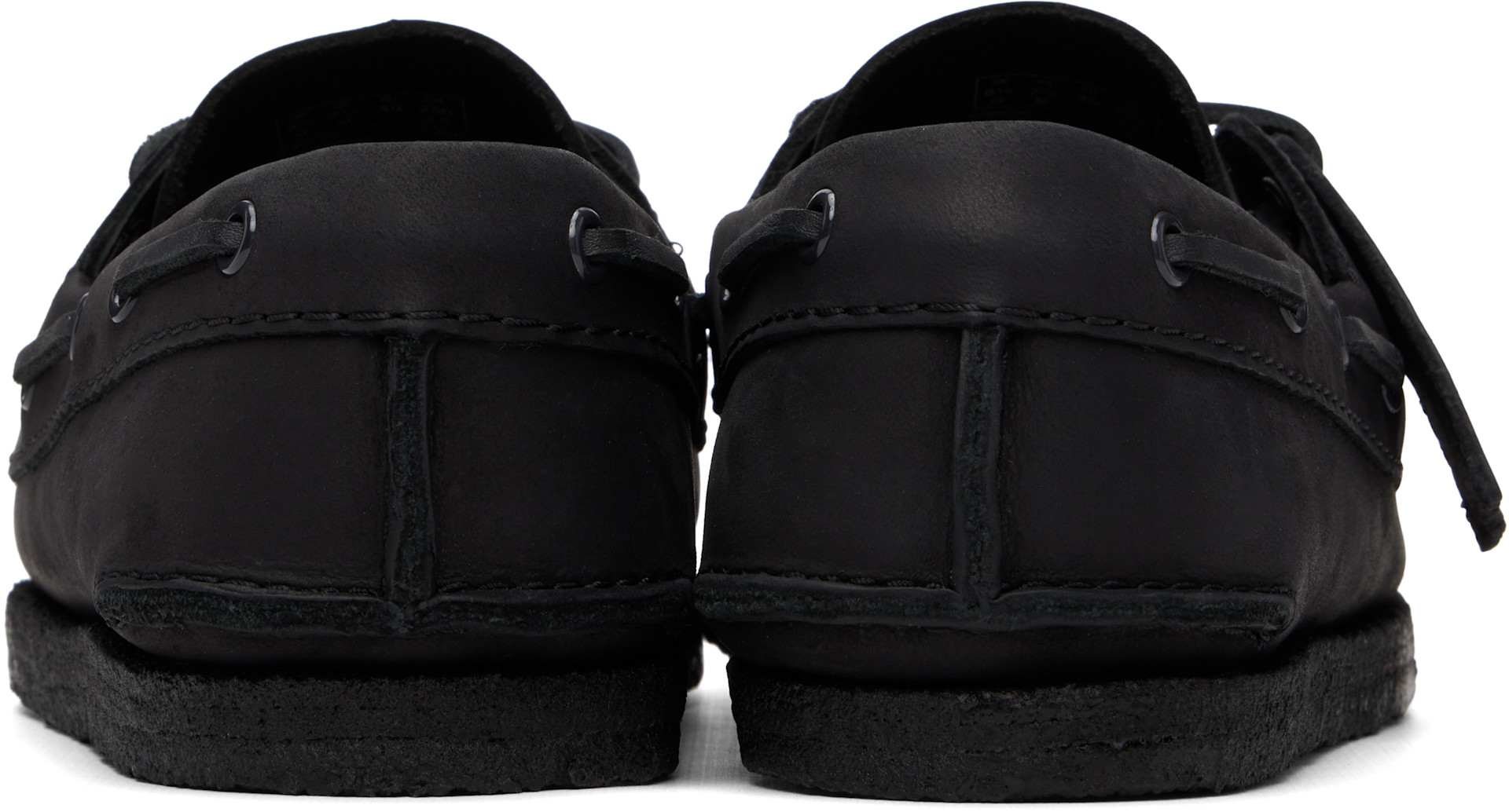 Clarks Originals: ブラック Godney デッキシューズ | SSENSE 日本