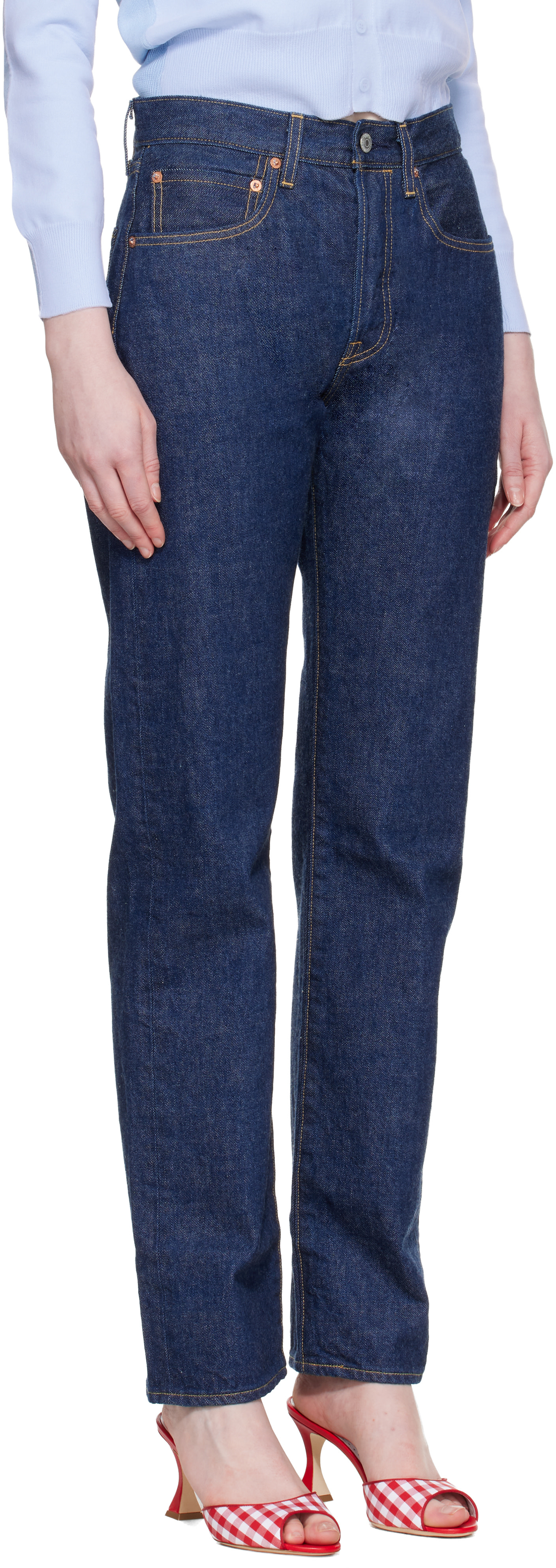 Levi's - 네이비 70s 501 데님 진