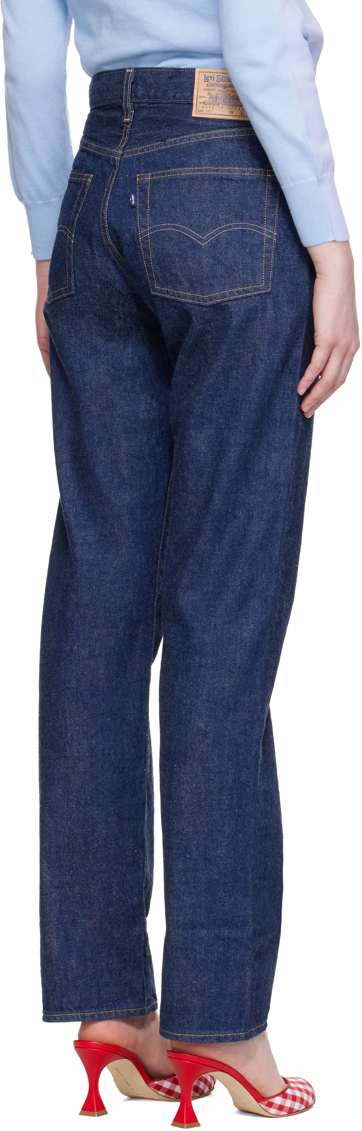 Levi's - 네이비 70s 501 데님 진