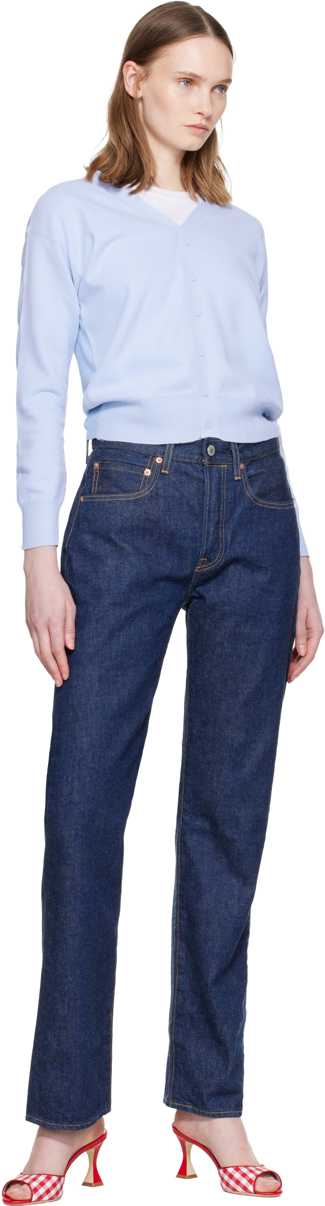 Levi's - 네이비 70s 501 데님 진