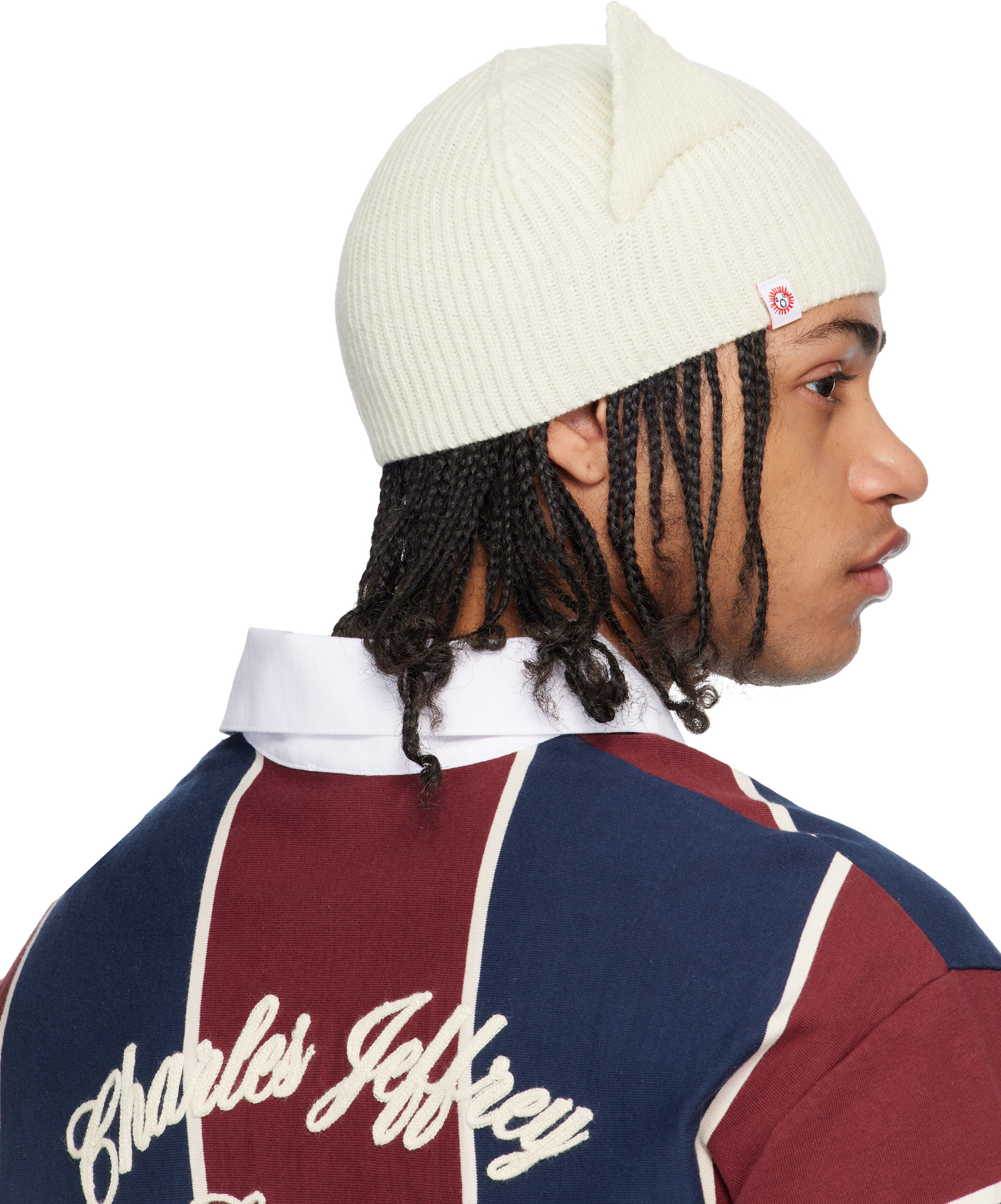 Charles Jeffrey LOVERBOY - Off-White Ears Rib Beanie