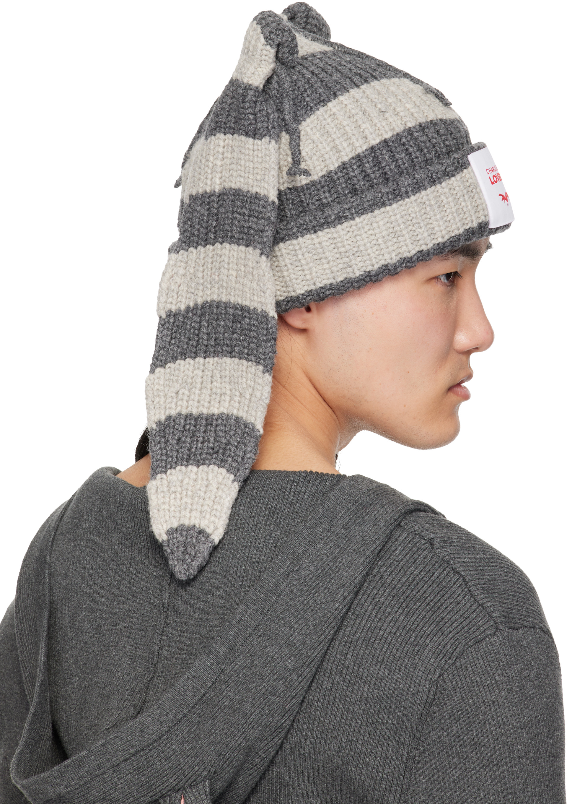 Charles Jeffrey LOVERBOY: グレー Chunky Rabbit ビーニー | SSENSE 日本