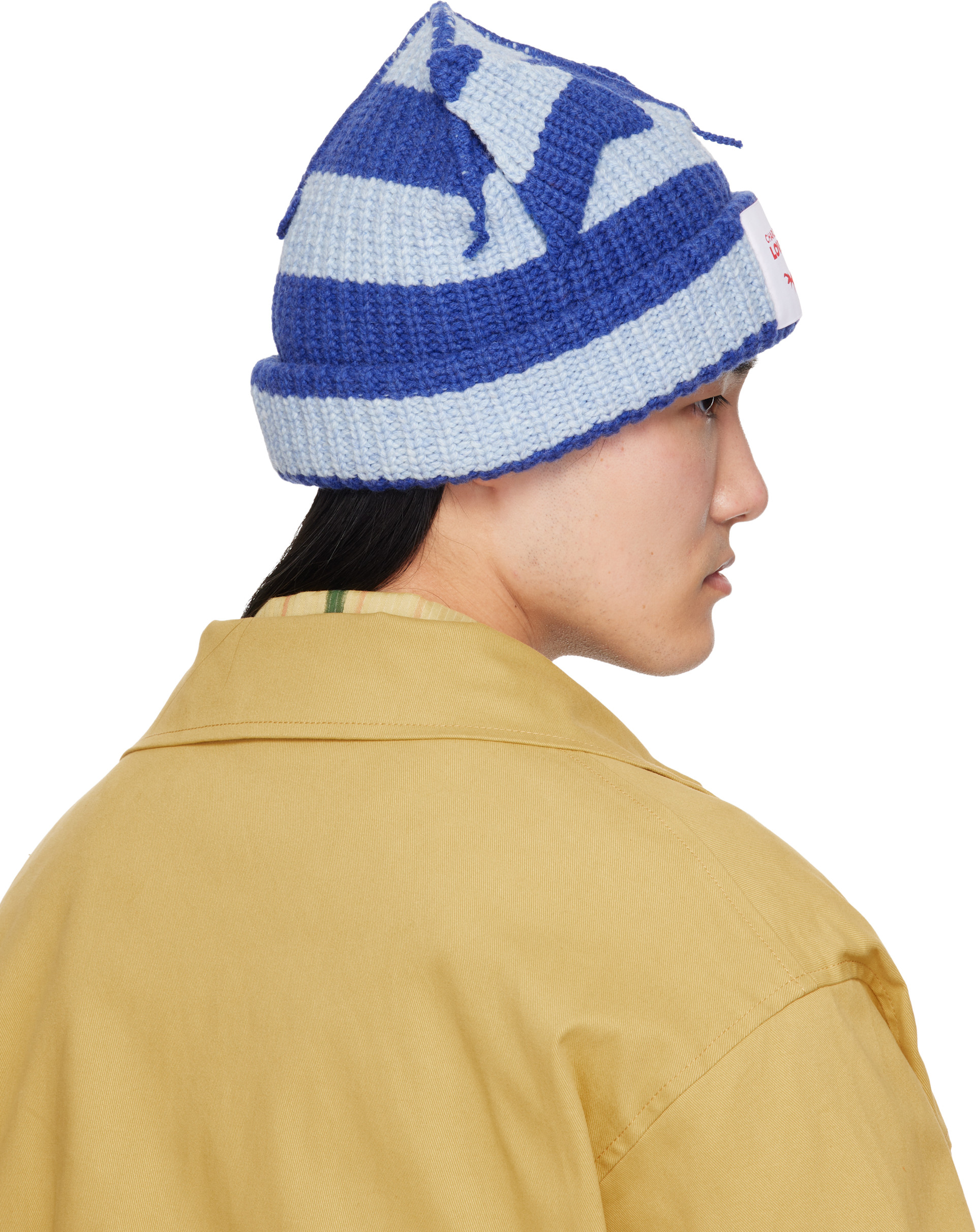 Charles Jeffrey LOVERBOY: ブルー Chunky Ears ビーニー | SSENSE 日本