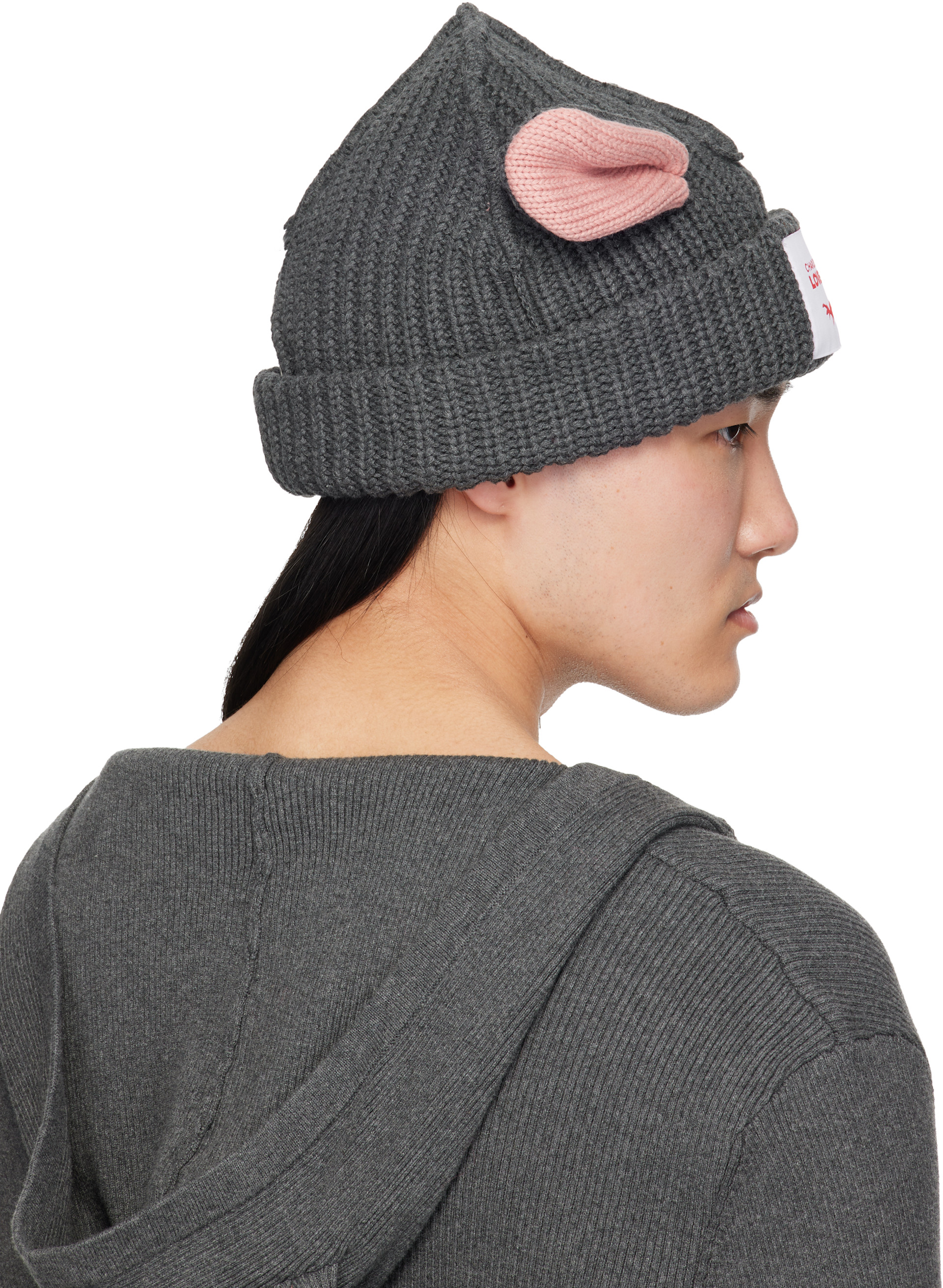 Charles Jeffrey LOVERBOY: グレー Chunky Rat ビーニー | SSENSE 日本