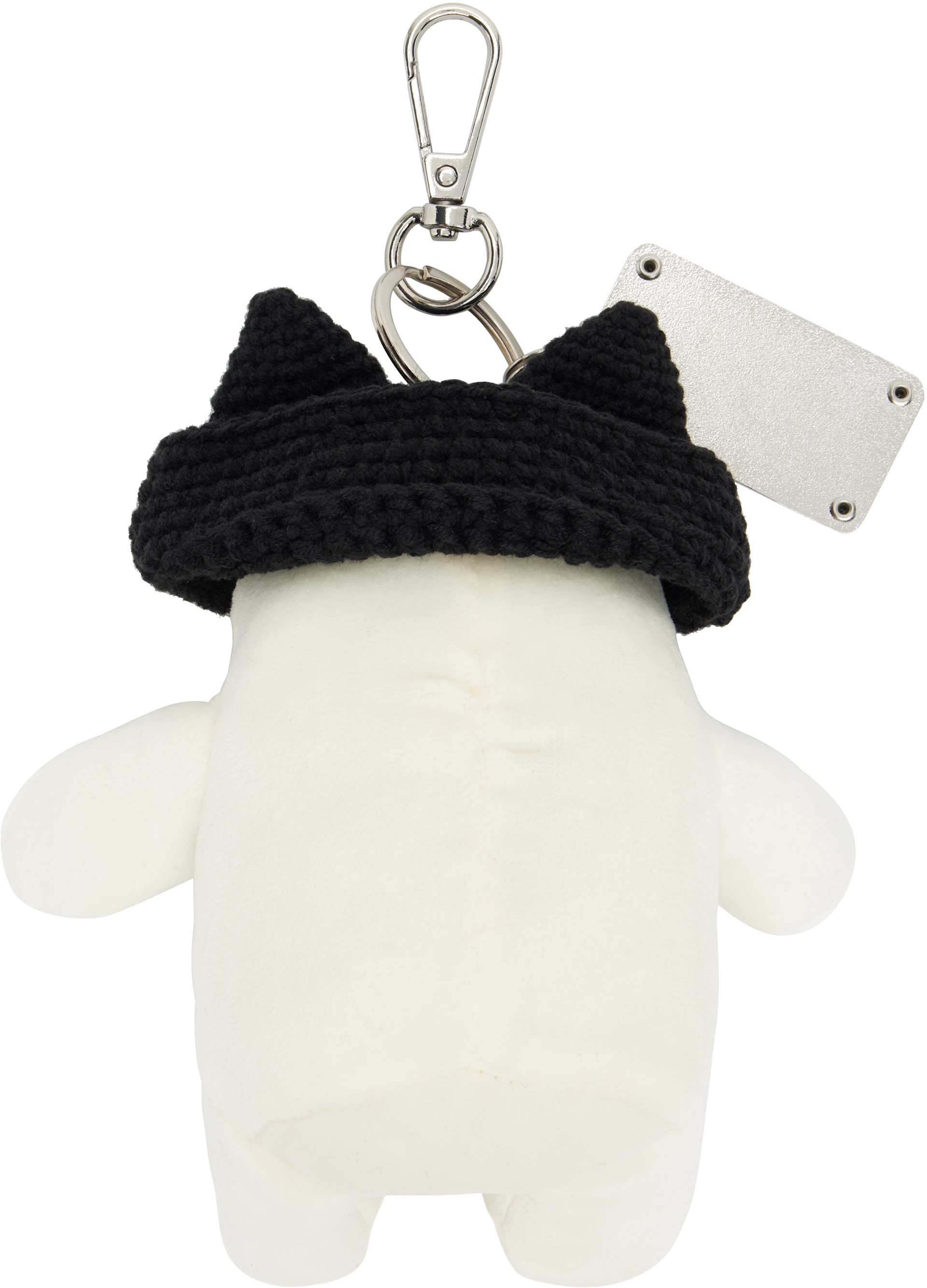 Charles Jeffrey LOVERBOY: ホワイト 'Gromlin' ぬいぐるみ バッグ