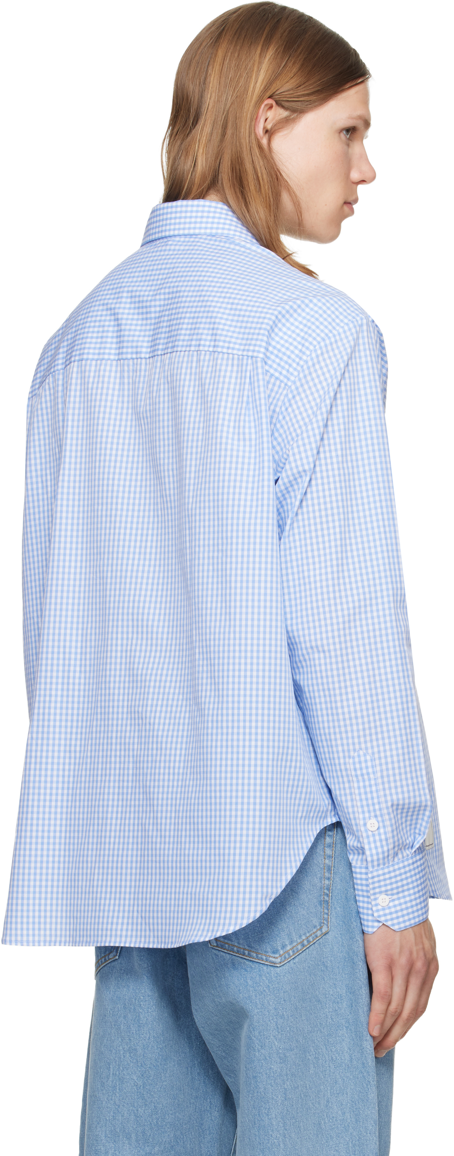 Charles Jeffrey LOVERBOY: Blue Hold Me Shirt | SSENSE Canada