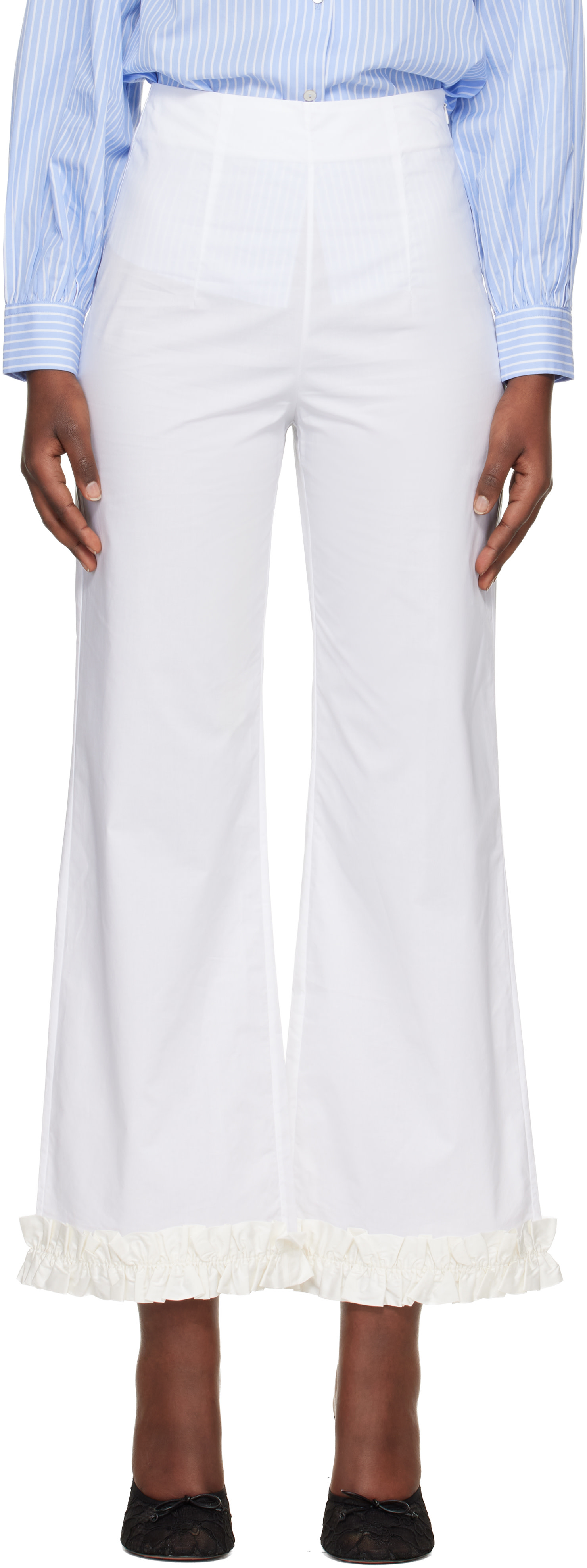 Hai - Pantalon Leo blanc