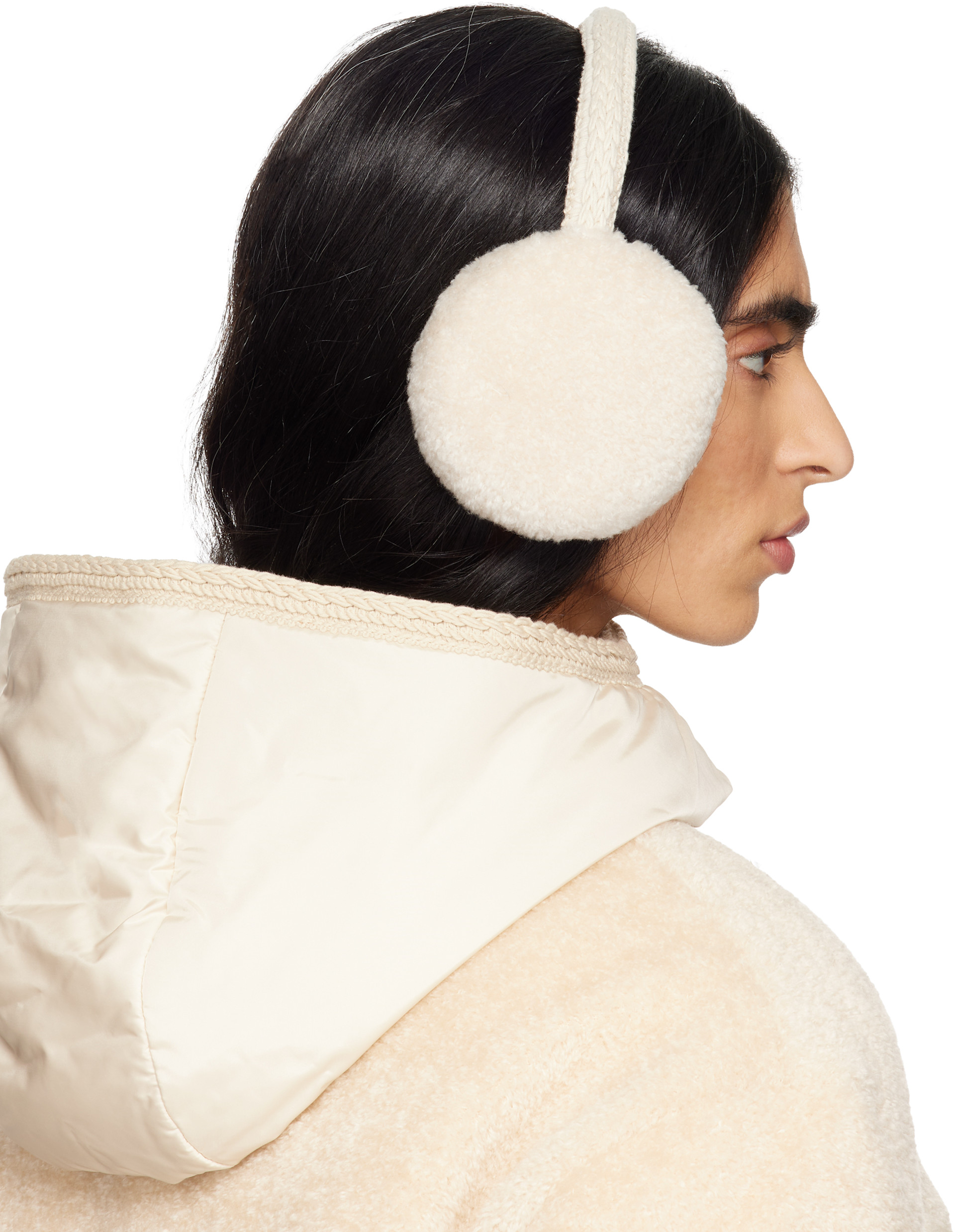 Moncler - オフホワイト Teddy イヤーマフ