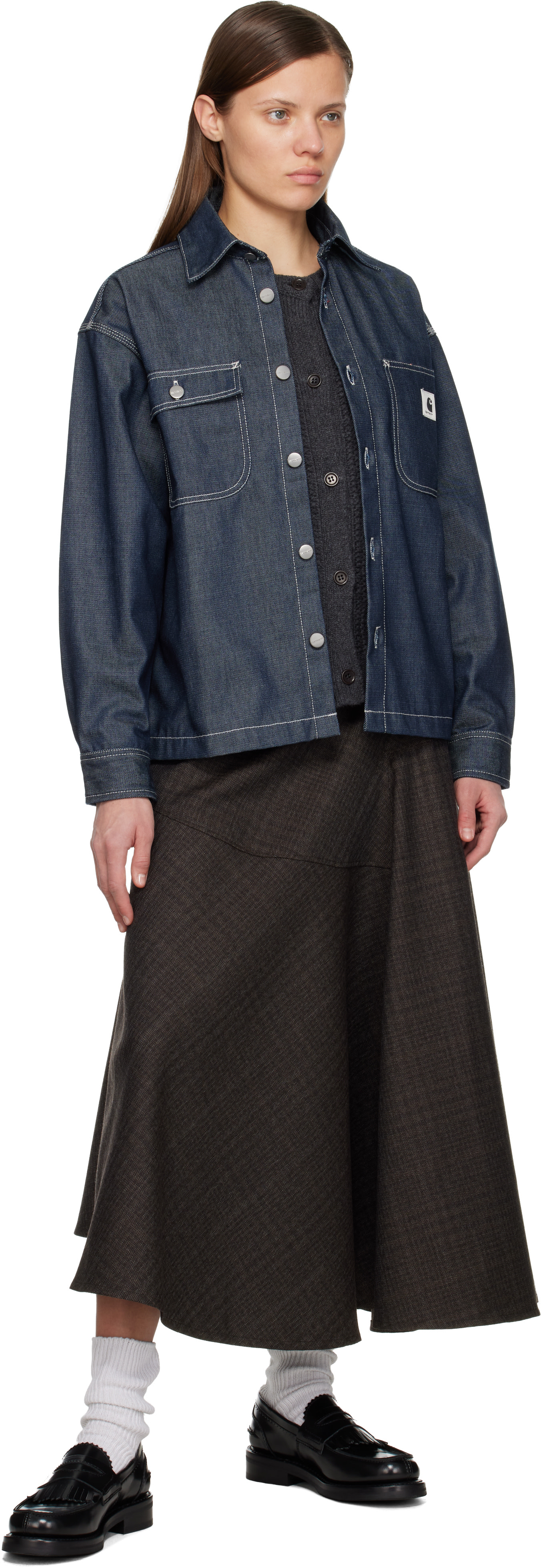 Carhartt Work In Progress: ブルー Louis デニムジャケット | SSENSE 日本