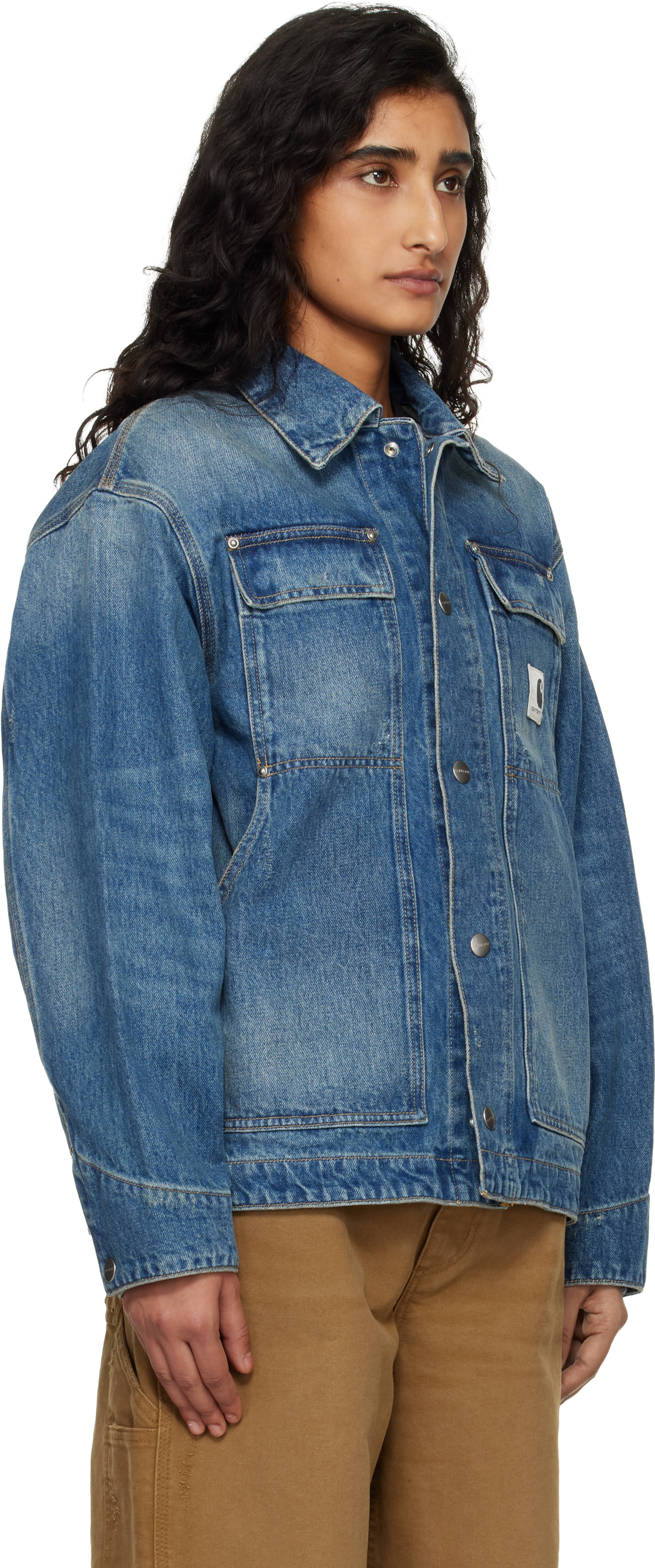 Carhartt Work In Progress - Blouson OG Arctic bleu en denim