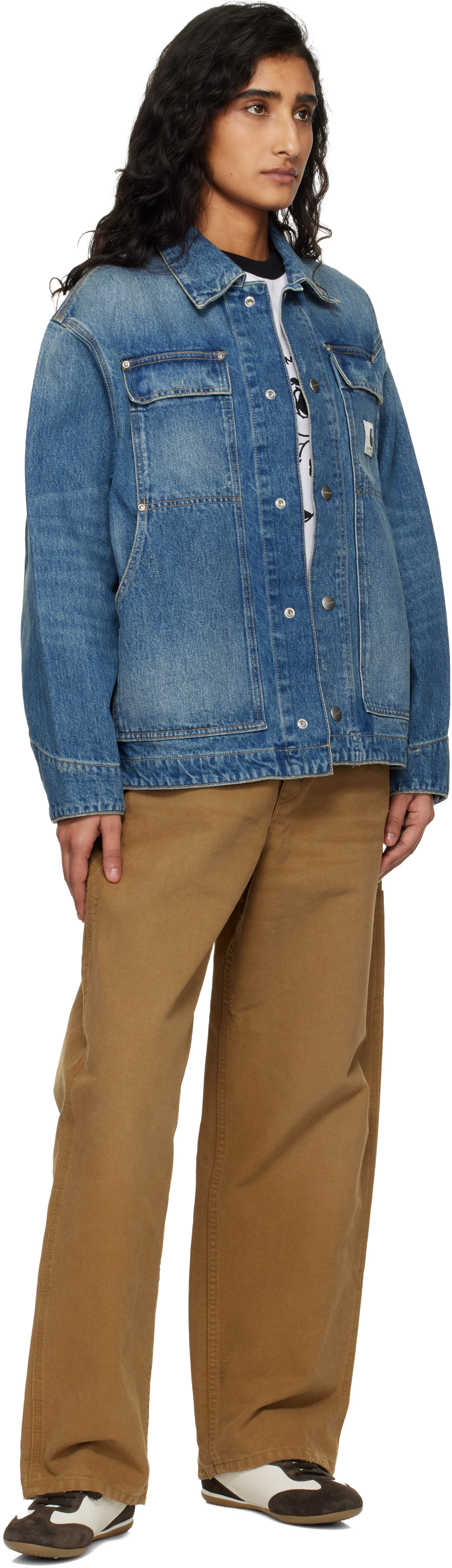 Carhartt Work In Progress - Blouson OG Arctic bleu en denim