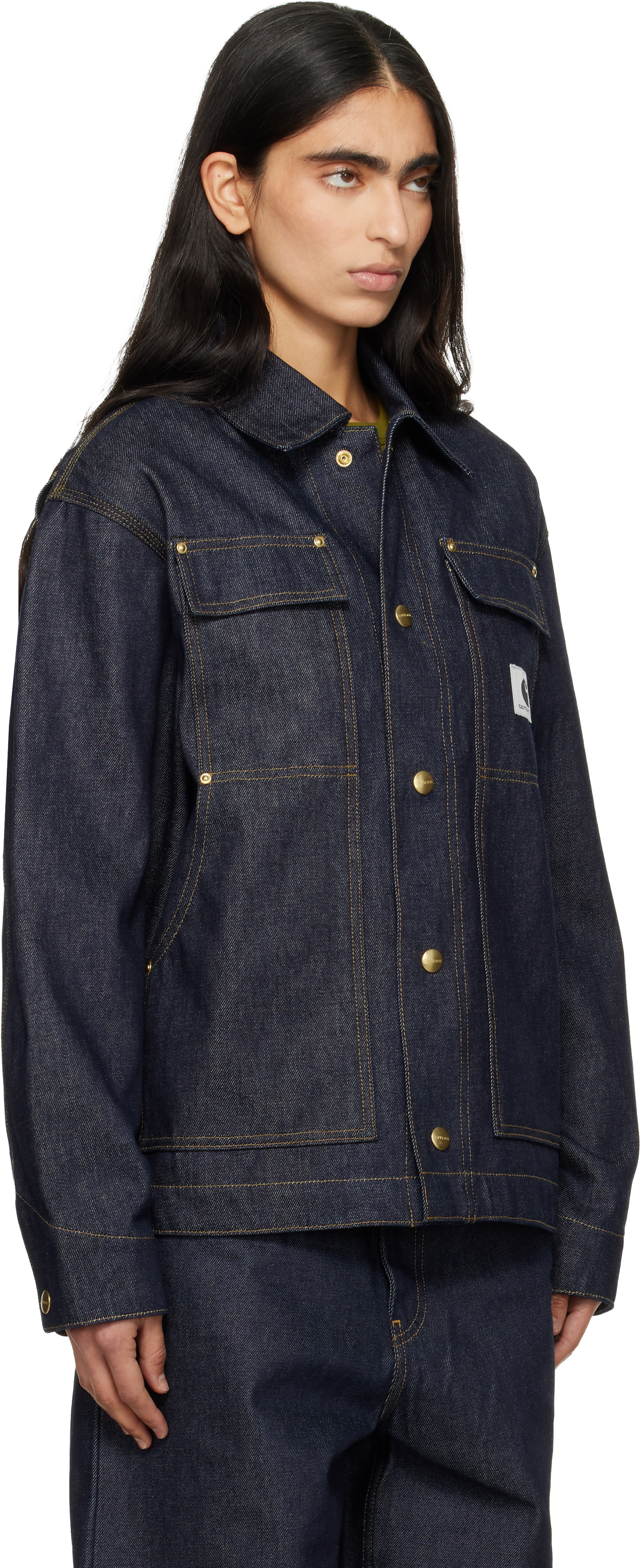 Carhartt Work In Progress: ネイビー OG Arctic デニムジャケット