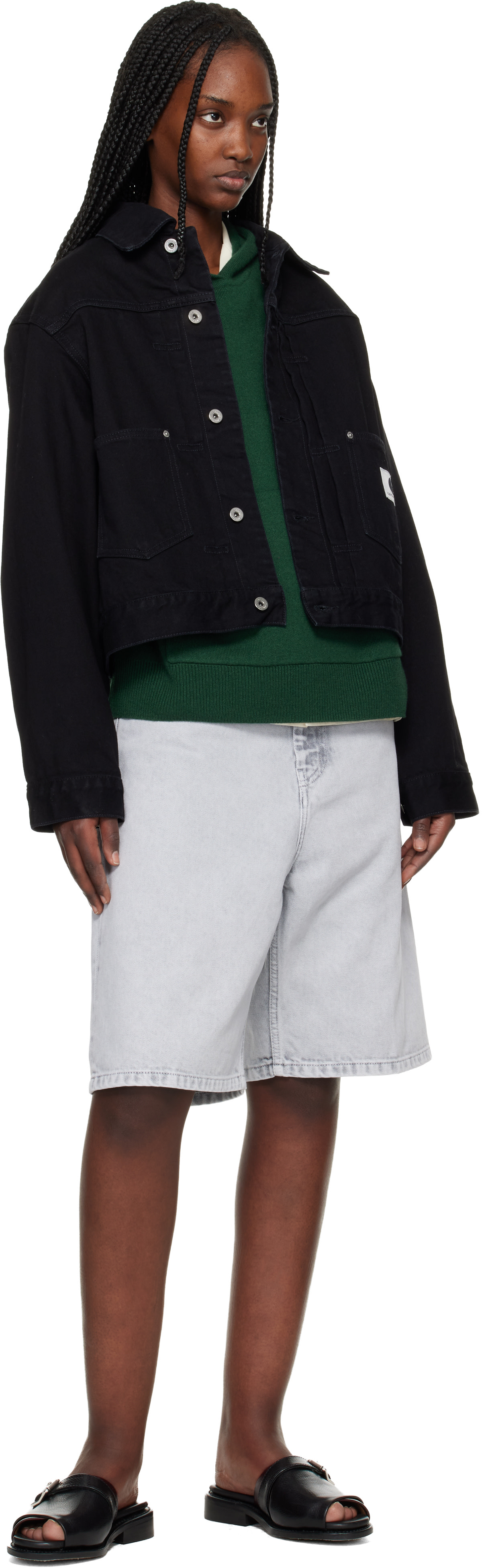 Carhartt Work In Progress - Blouson Belmar noir en denim