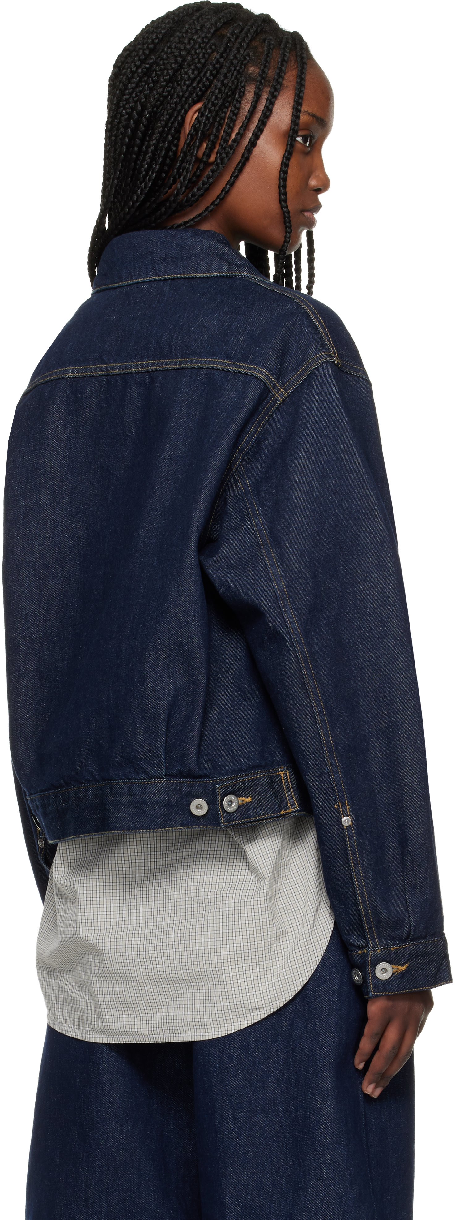 Carhartt Work In Progress - 네이비 벨마 데님 재킷