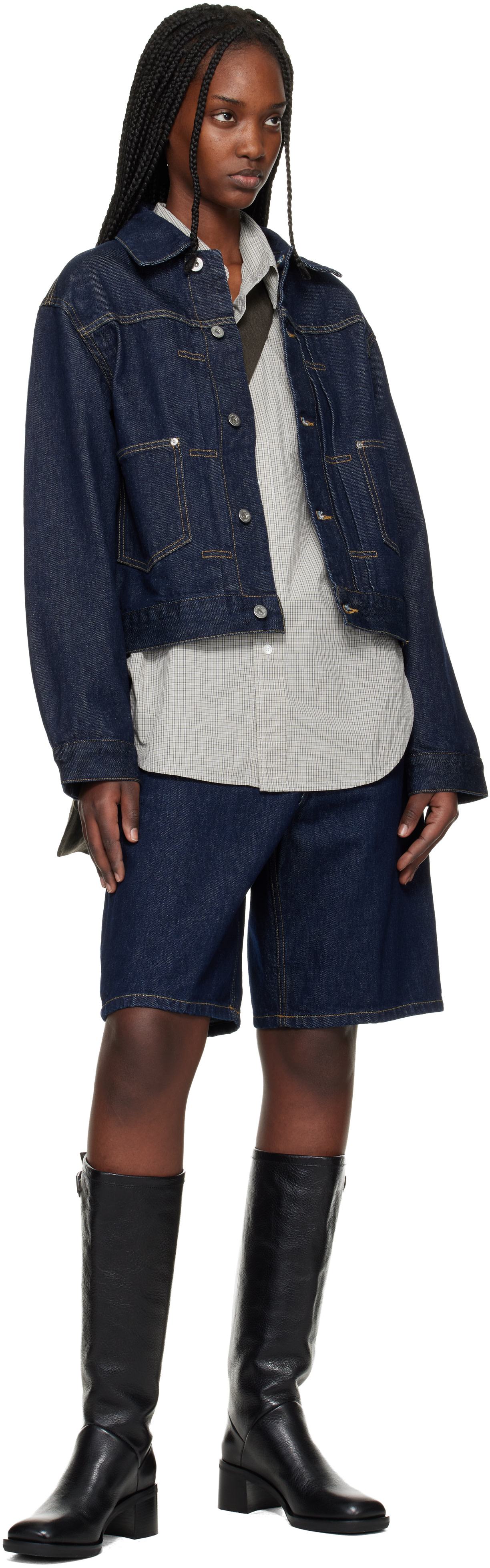 Carhartt Work In Progress - 네이비 벨마 데님 재킷