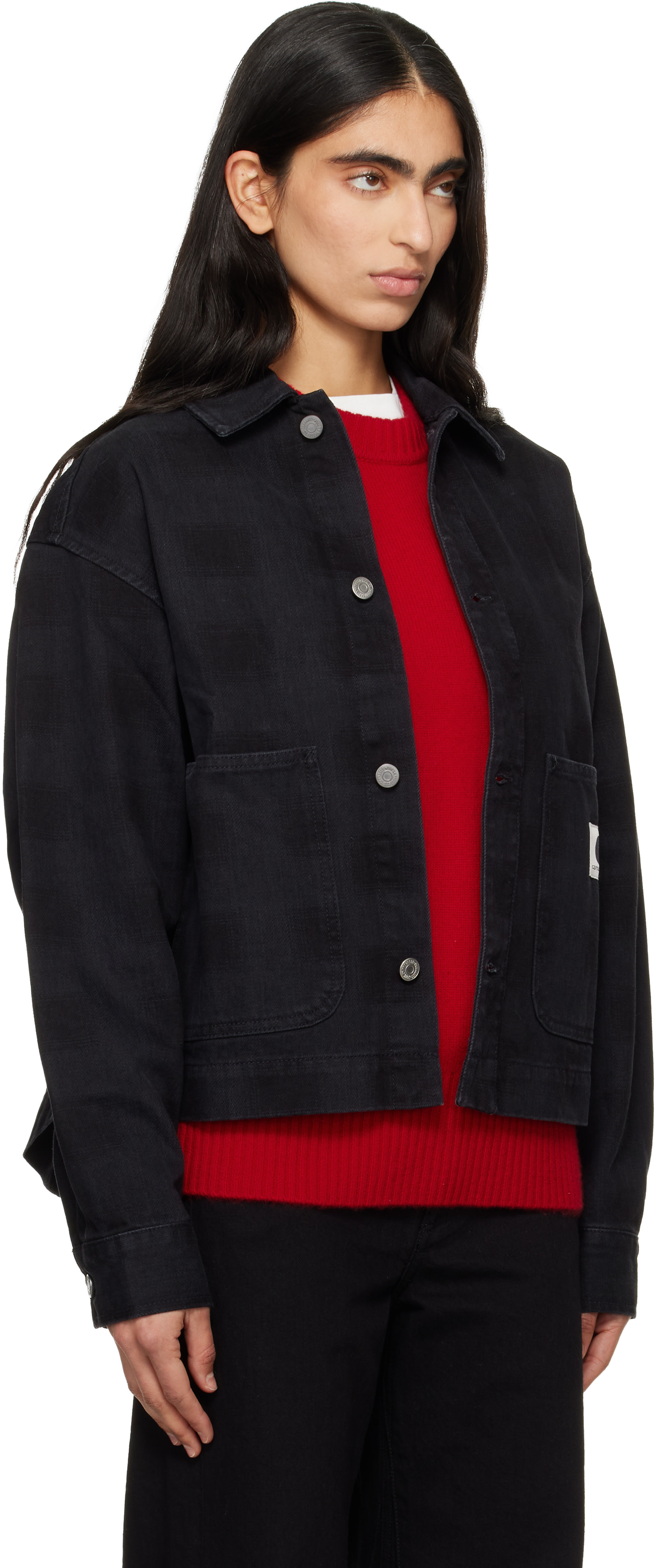 Carhartt Work In Progress - ブラック Everson デニムシャツ ジャケット