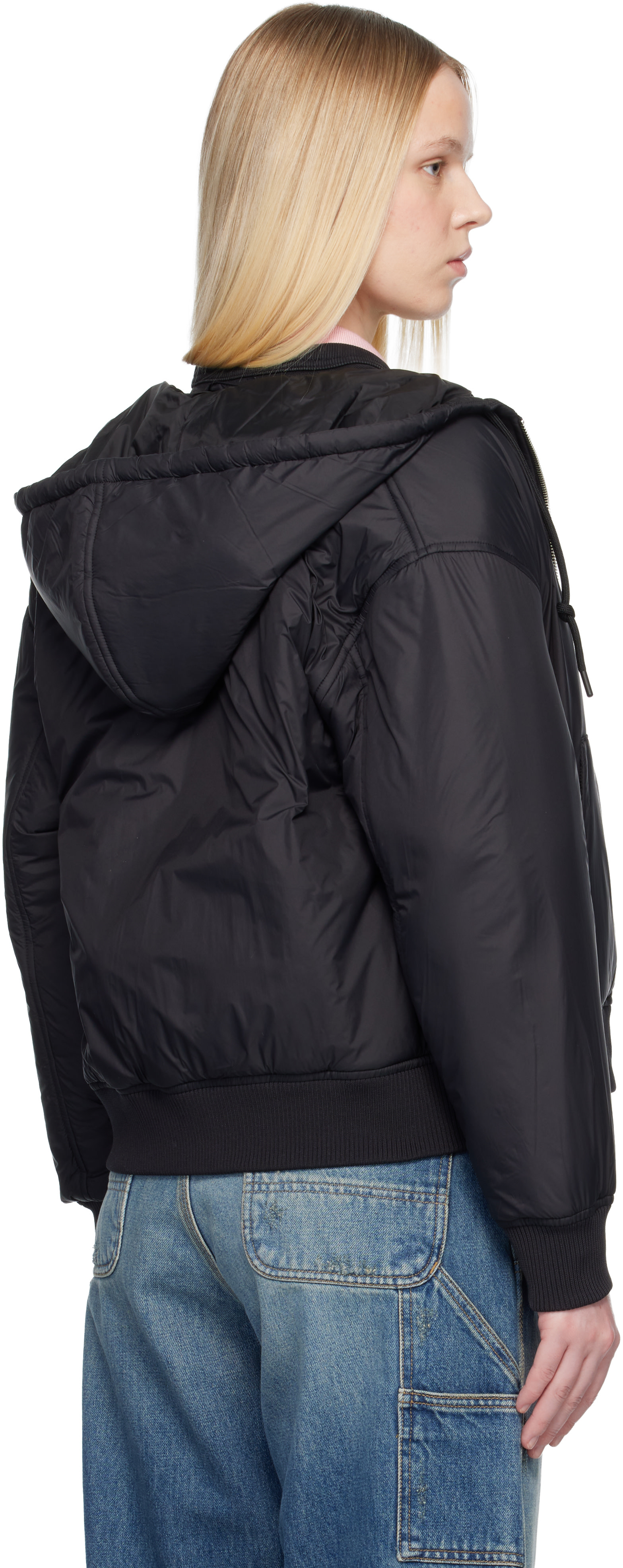 Carhartt Work In Progress - Blouson Gadd noir à capuche