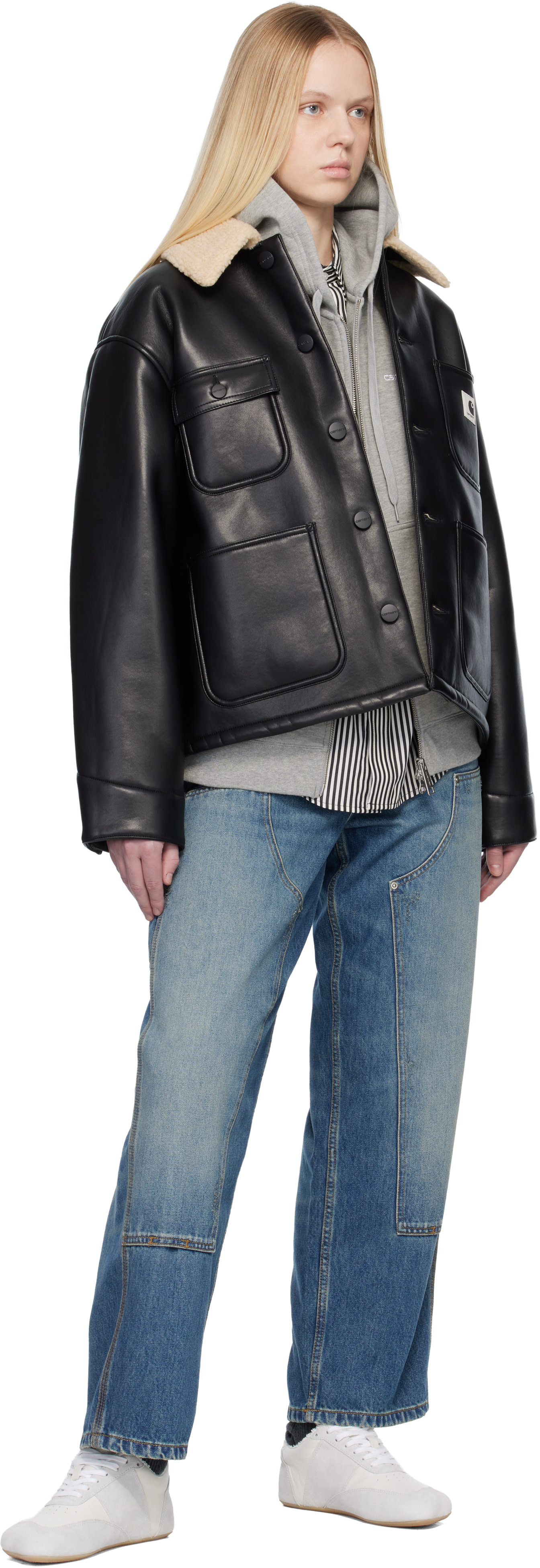 Carhartt Work In Progress: ブラック Shepton OG Michigan フェイク
